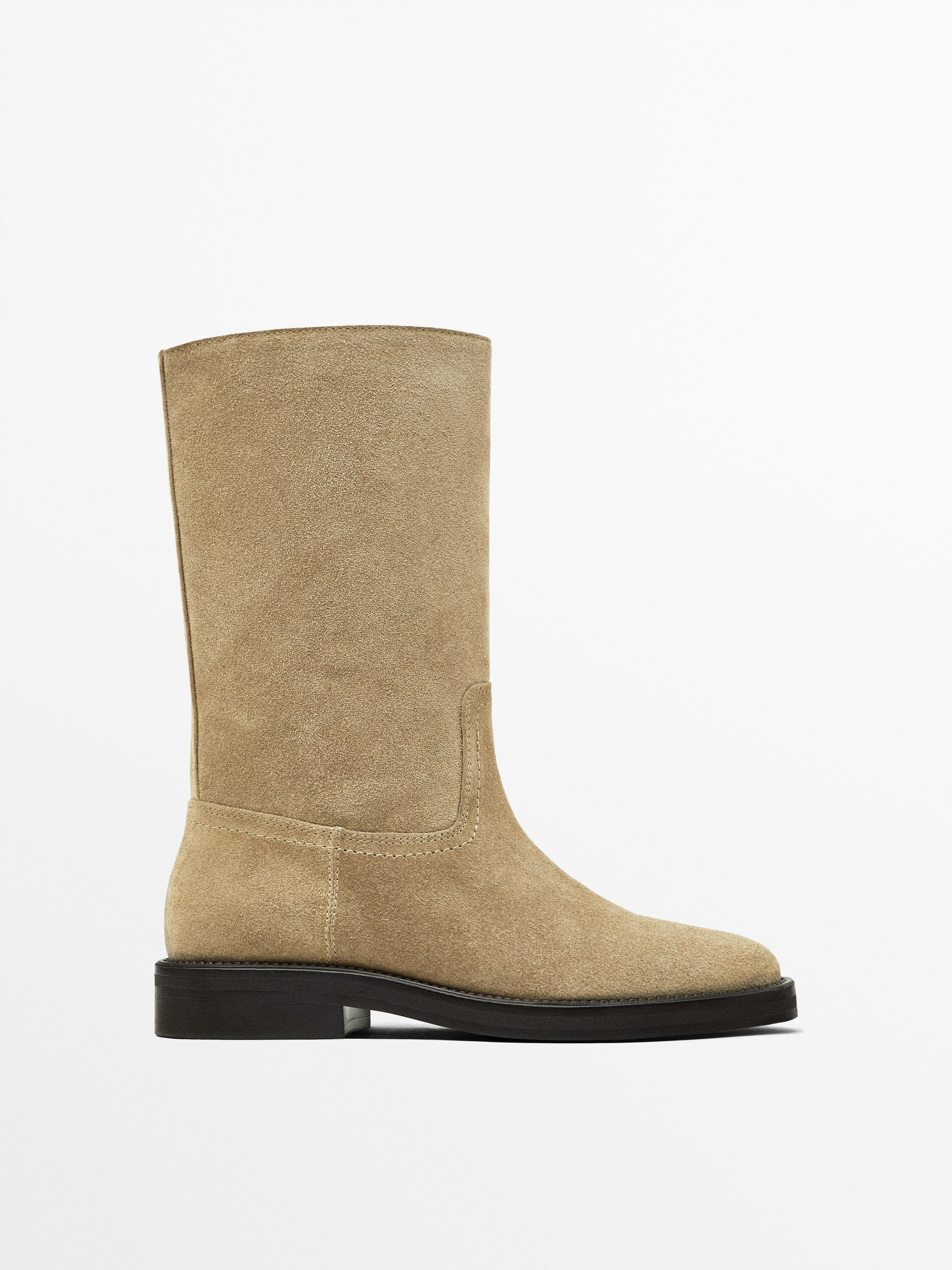 Bot n plano serraje Arena Botas Y Botines Massimo Dutti