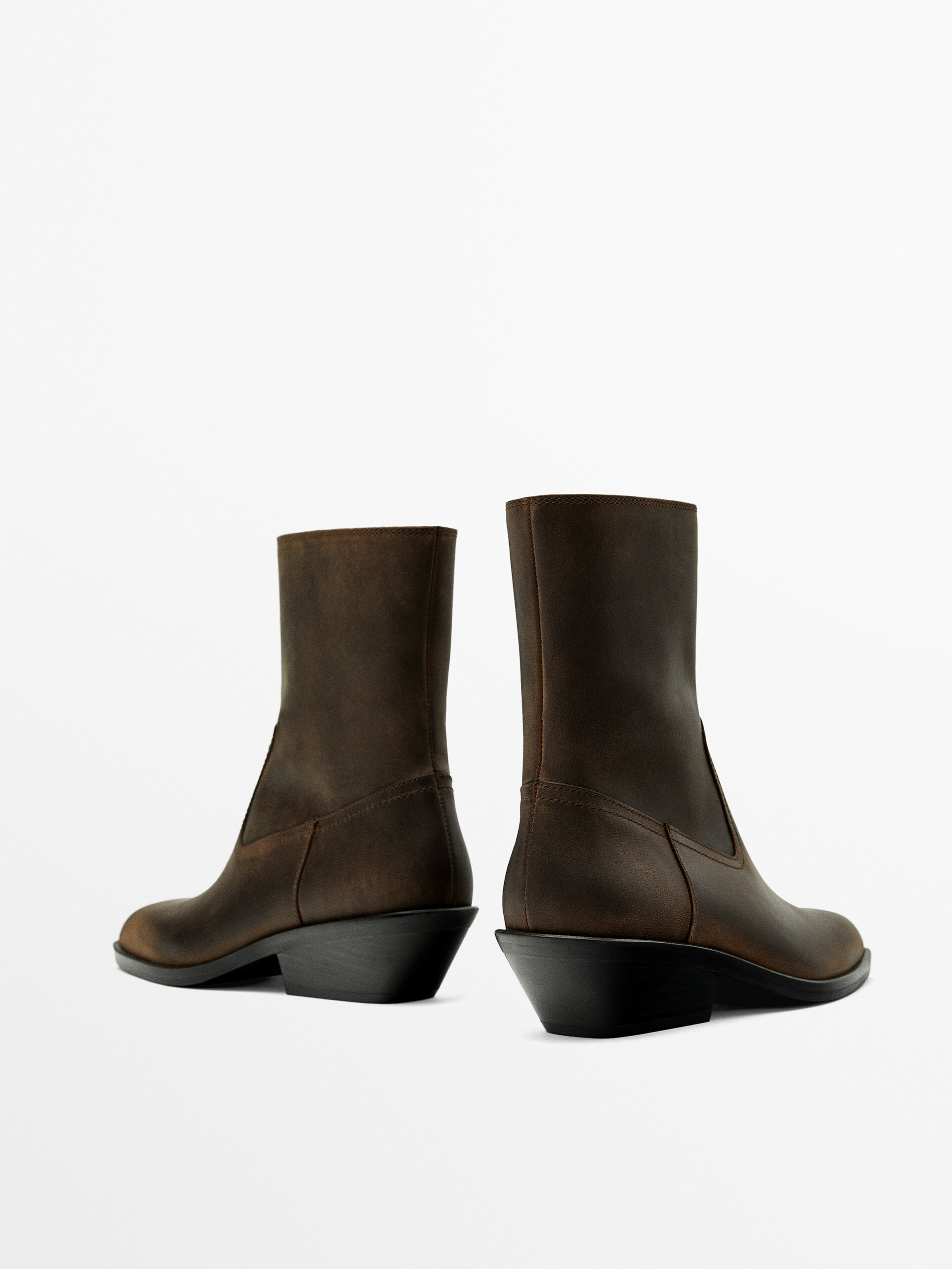 Square toe wedge boots hot sale