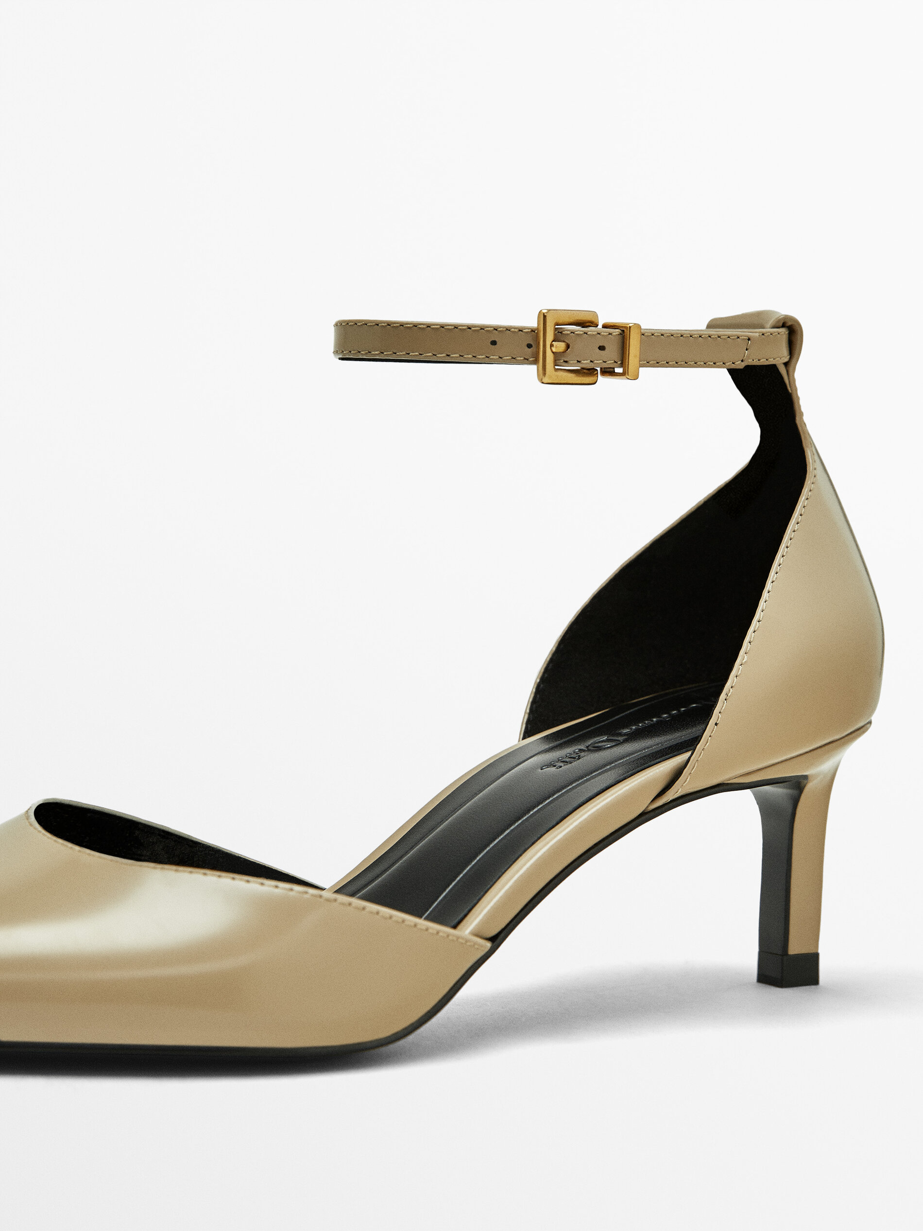 Square toe high spool heel with crystal details. Crystal Studded Ankle  Strap High Spool Heel Style Number- 386-2 Color- Blue, Beige. Av... |  Instagram