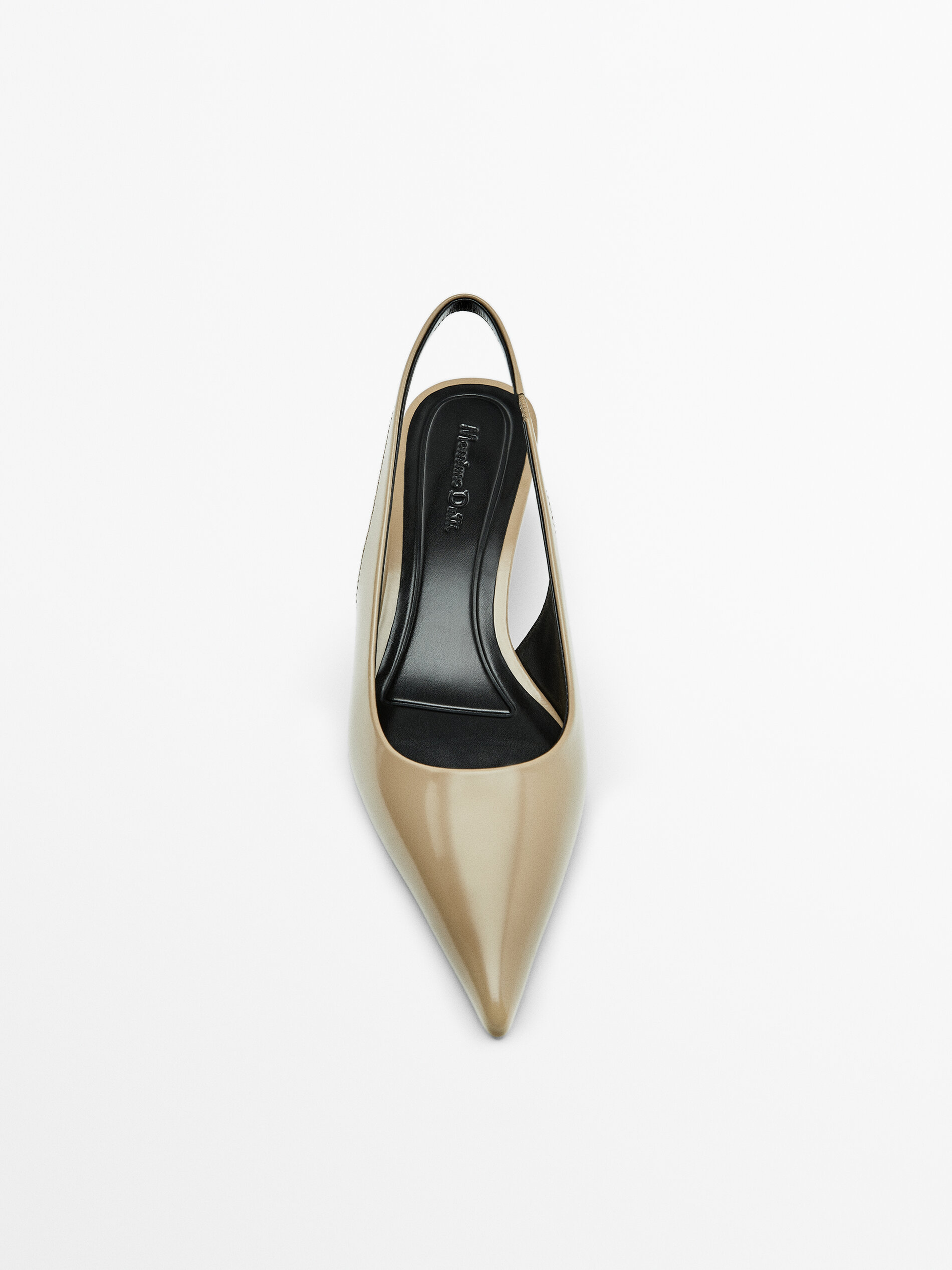 Gold sales slingback pumps