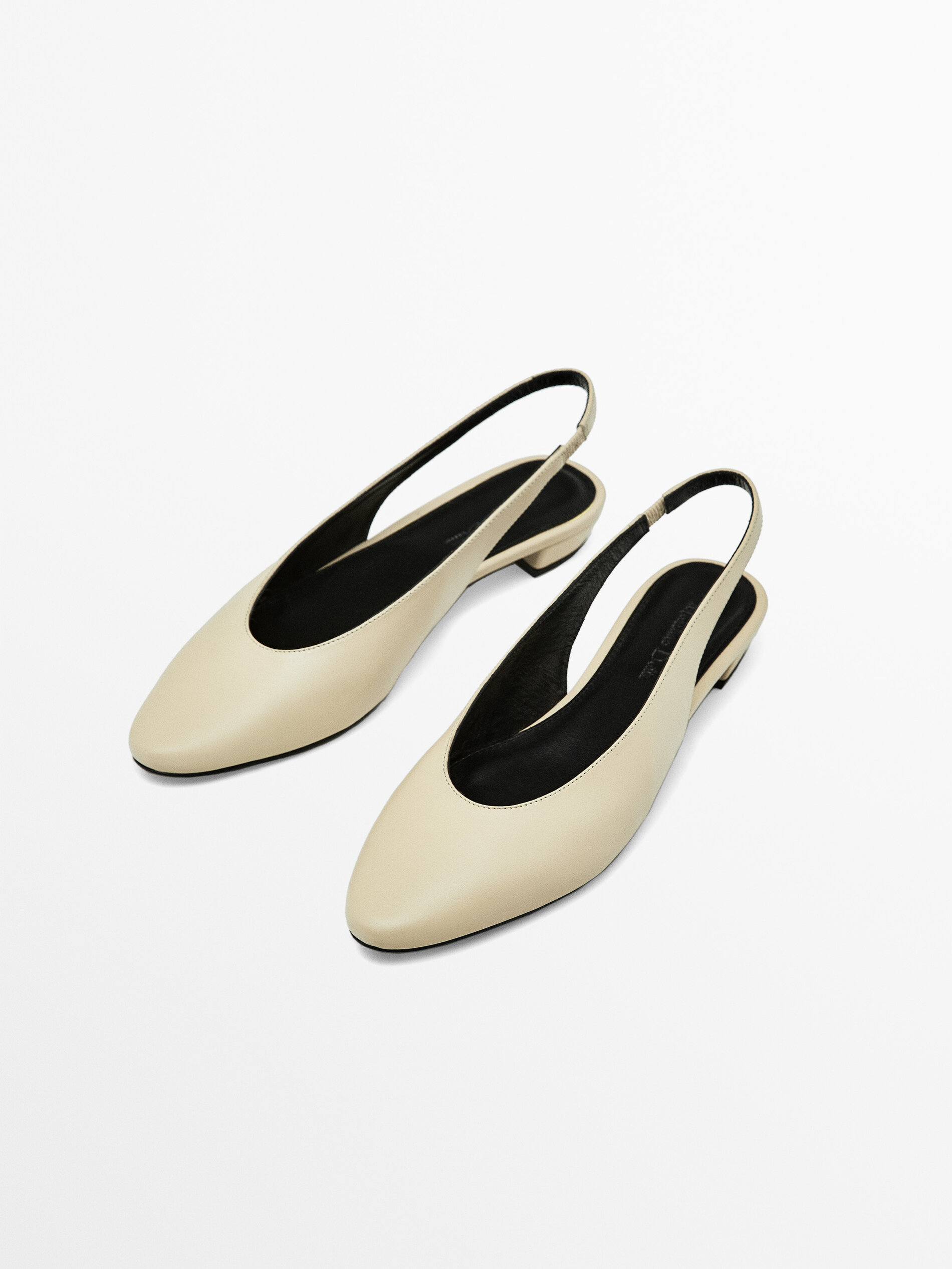 Beige hotsell slingback flats
