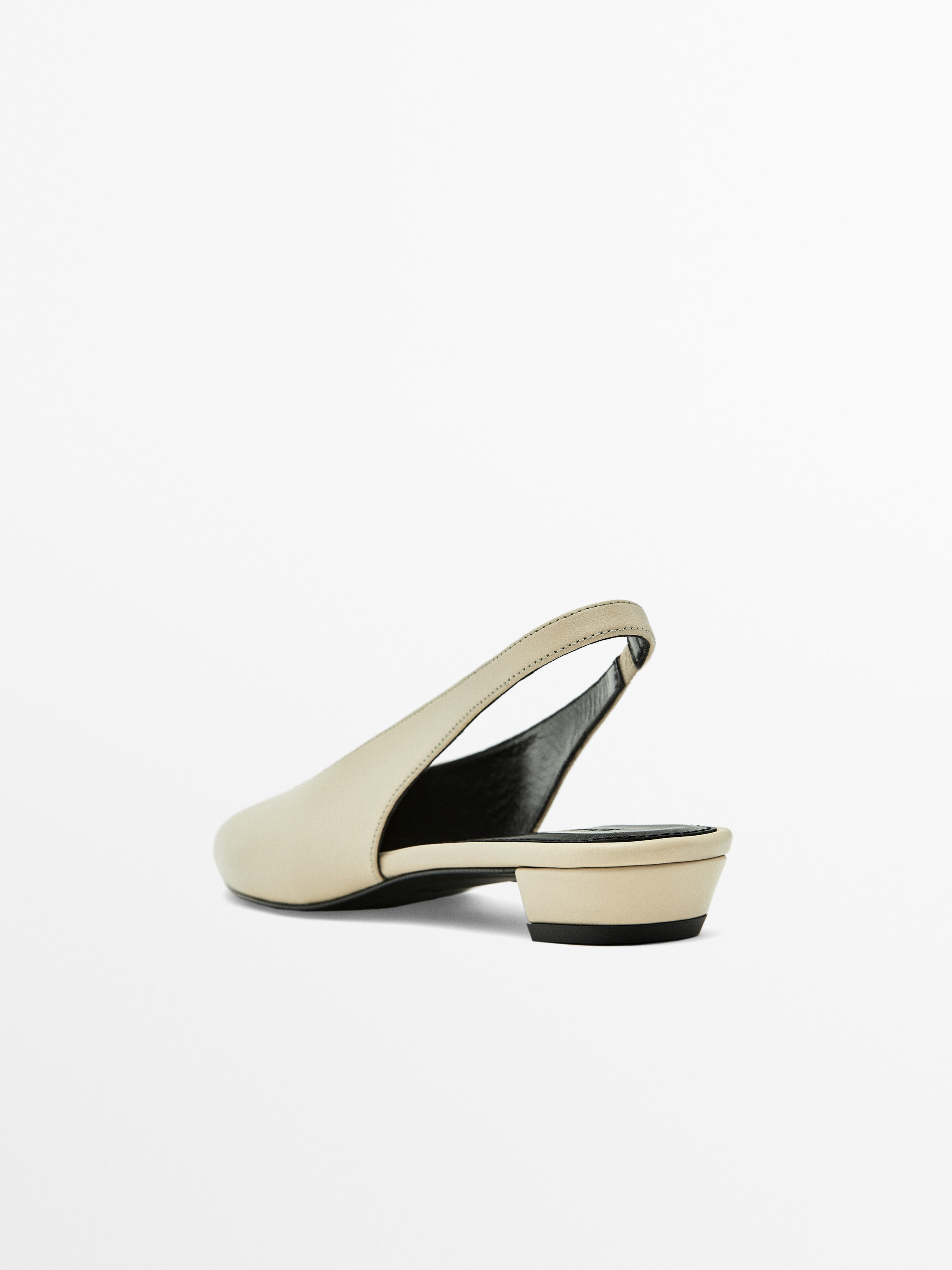 Flat white on sale slingback shoes