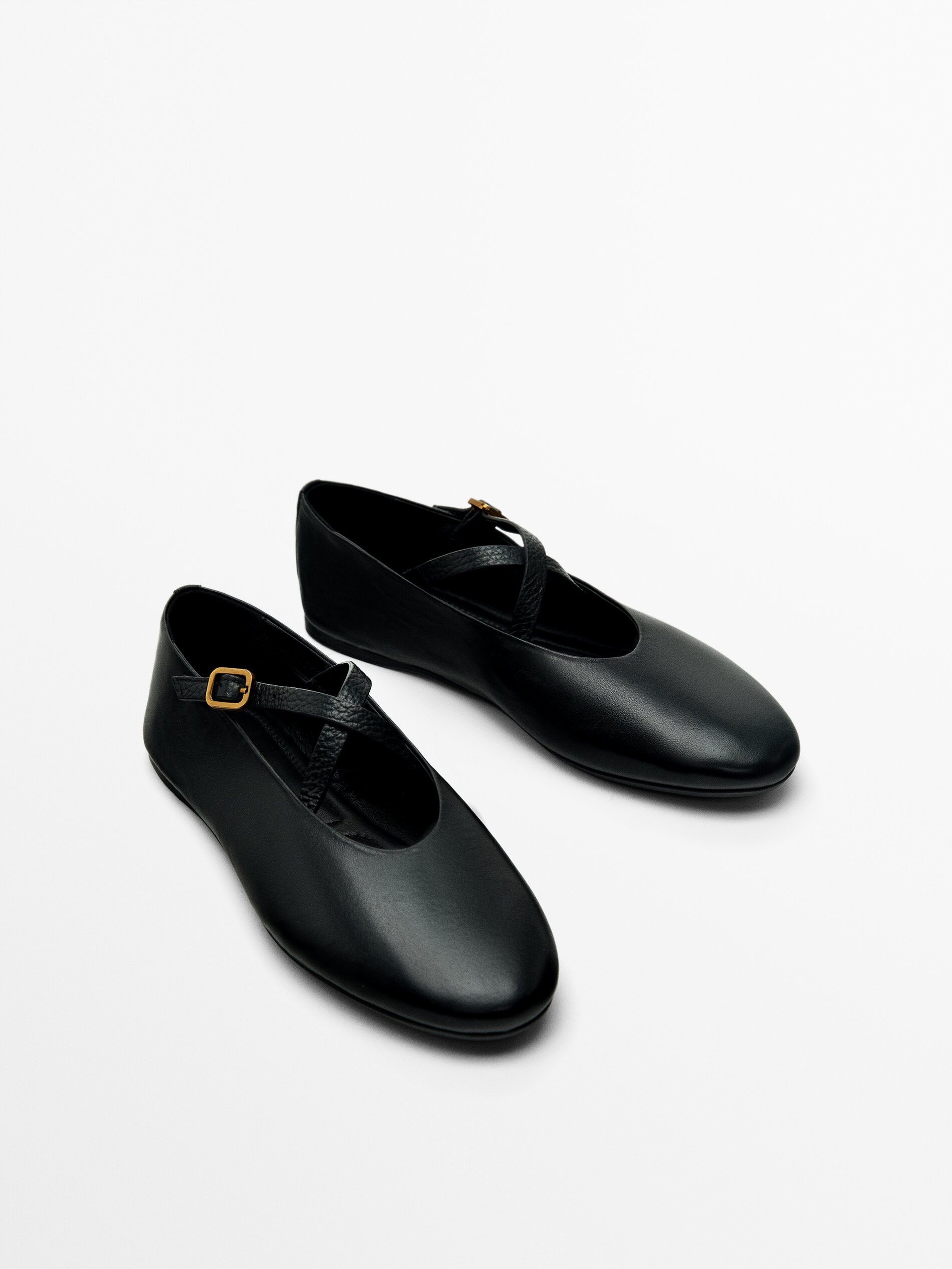 Cute black flats with strap store