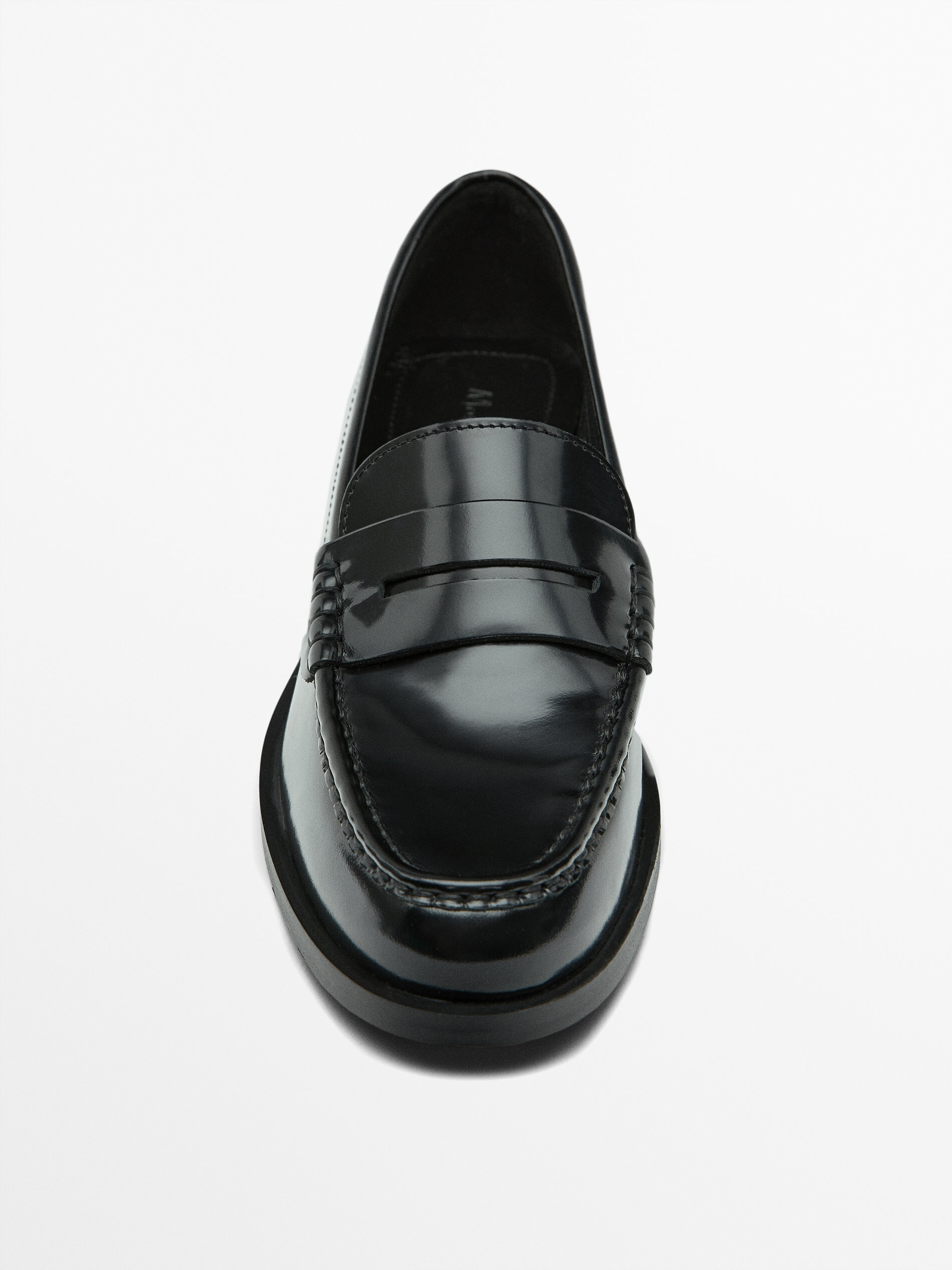 Mens black penny loafers sale sale