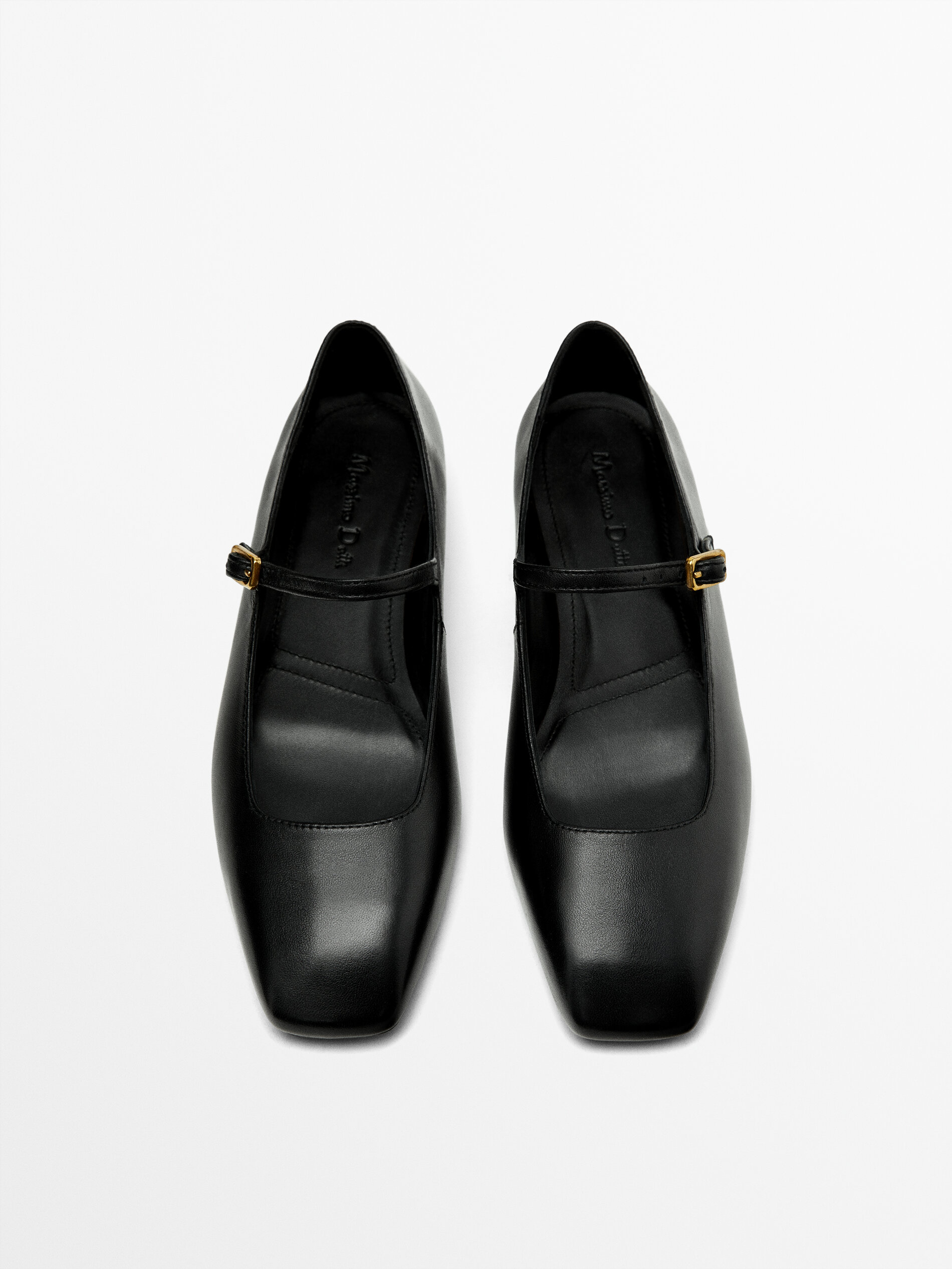 Black flats shop with buckle
