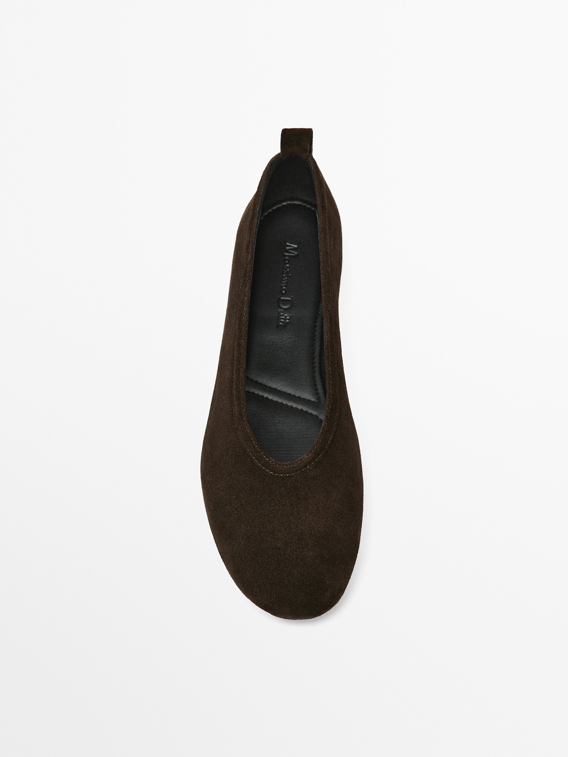 Ballet flats with detachable strap