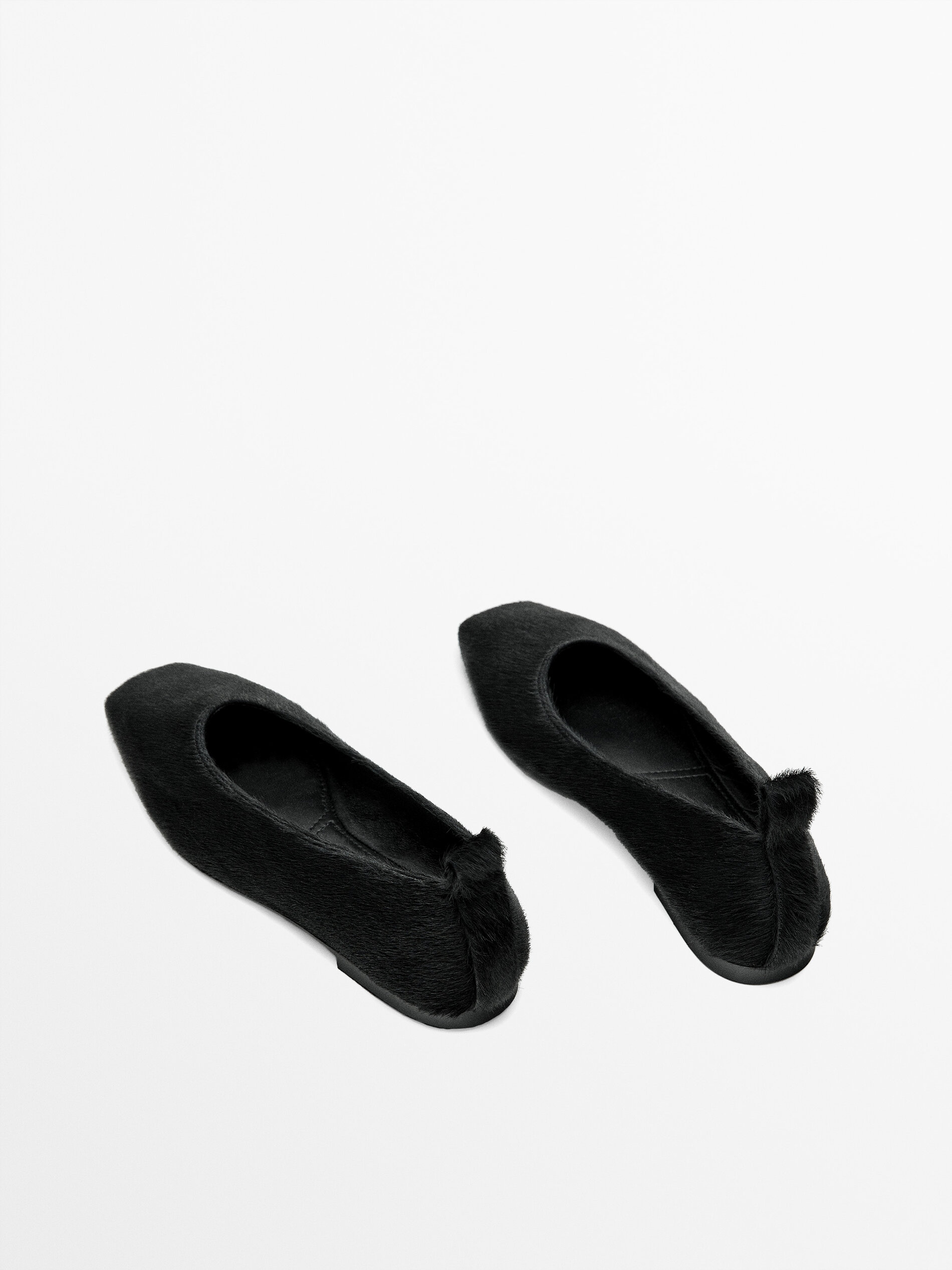 Fur lined outlet ballet flats