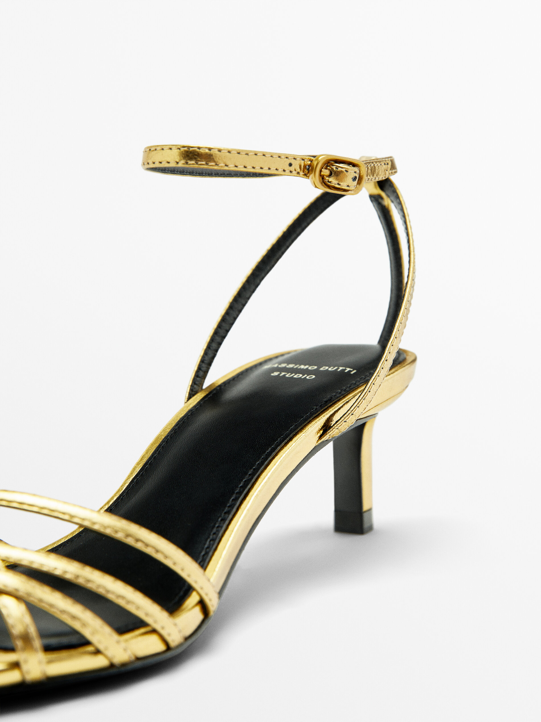 Gold discount cage sandals