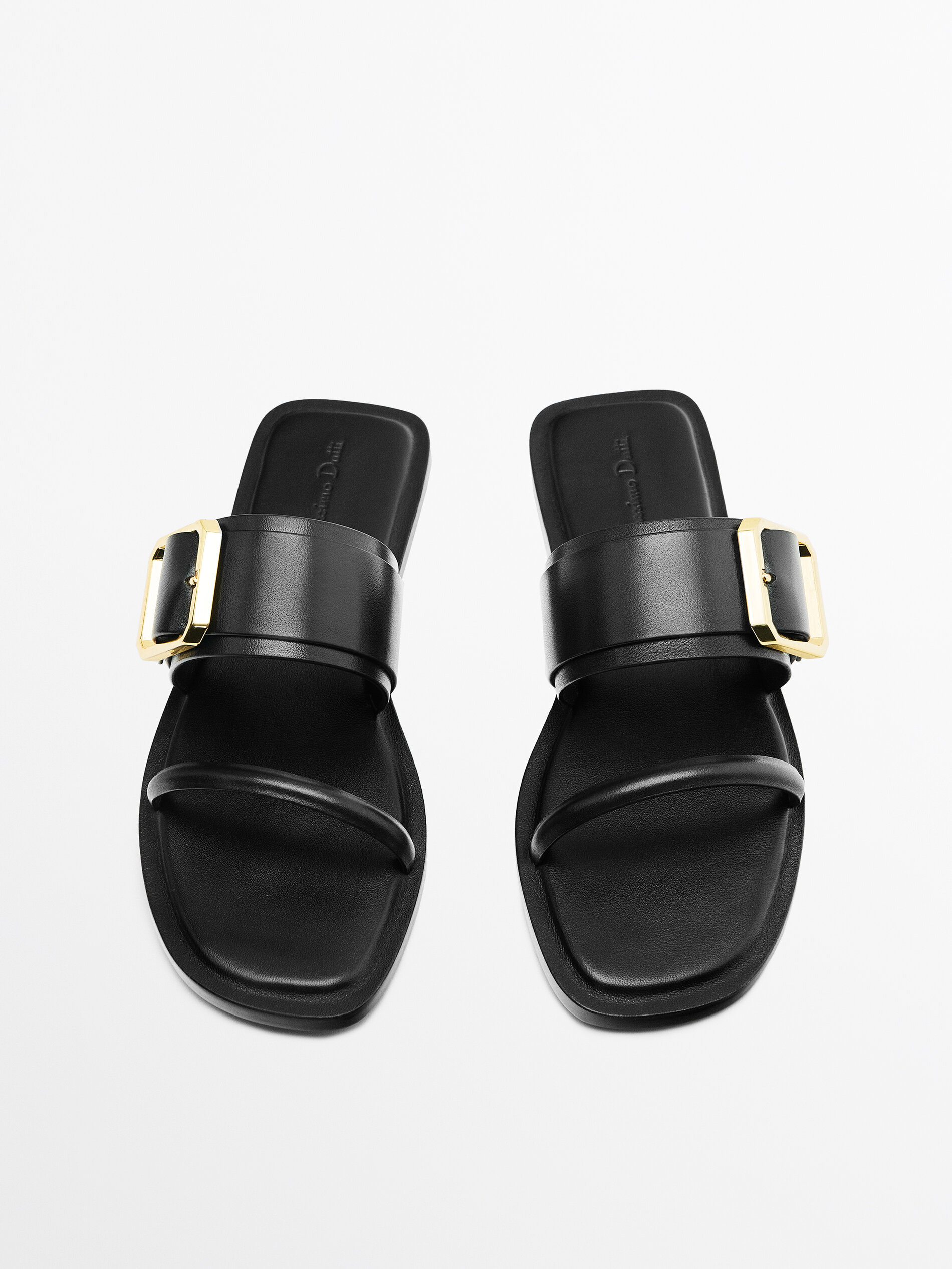 Large buckle sandals online