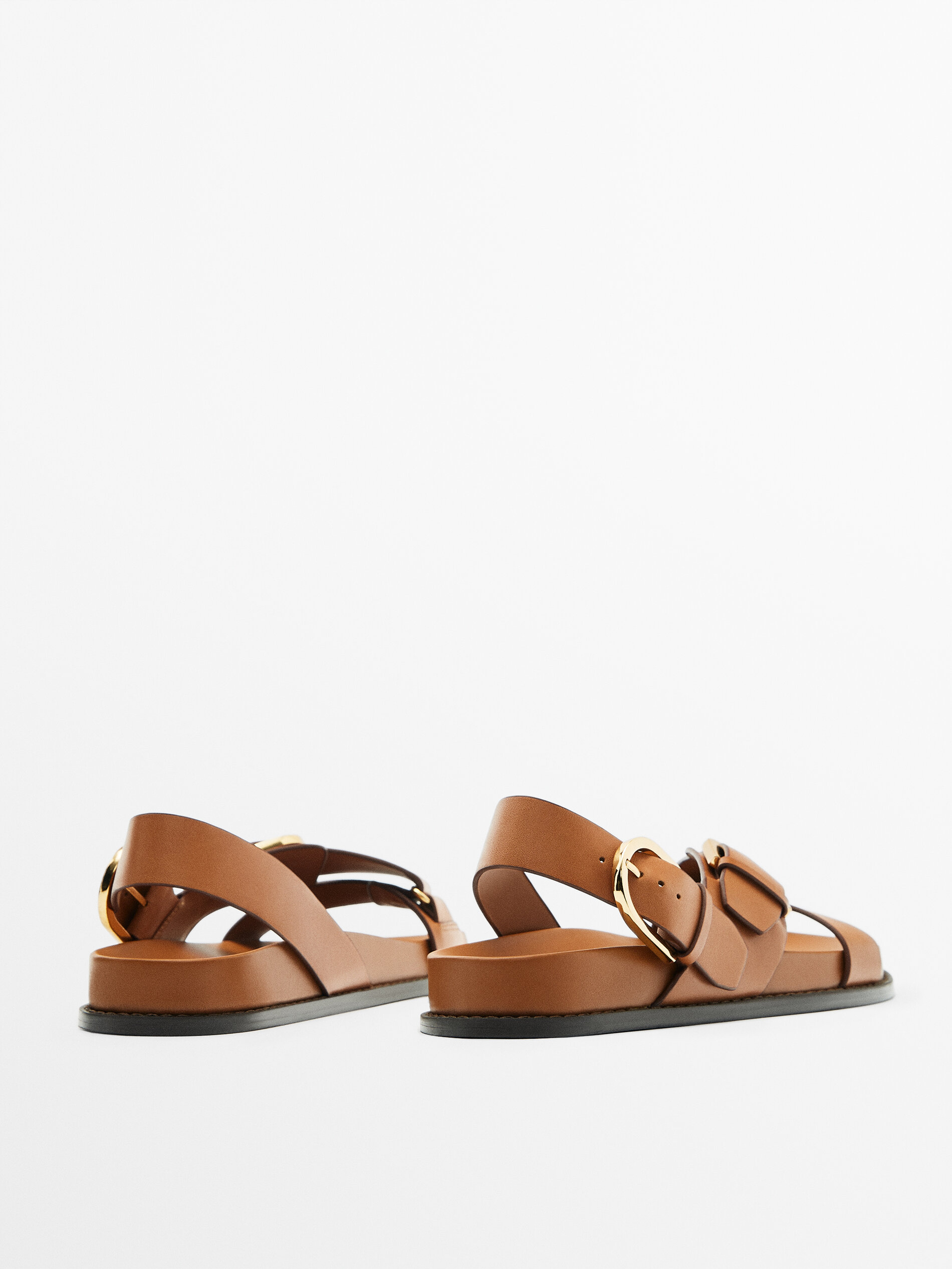 Tan cross 2025 sandals
