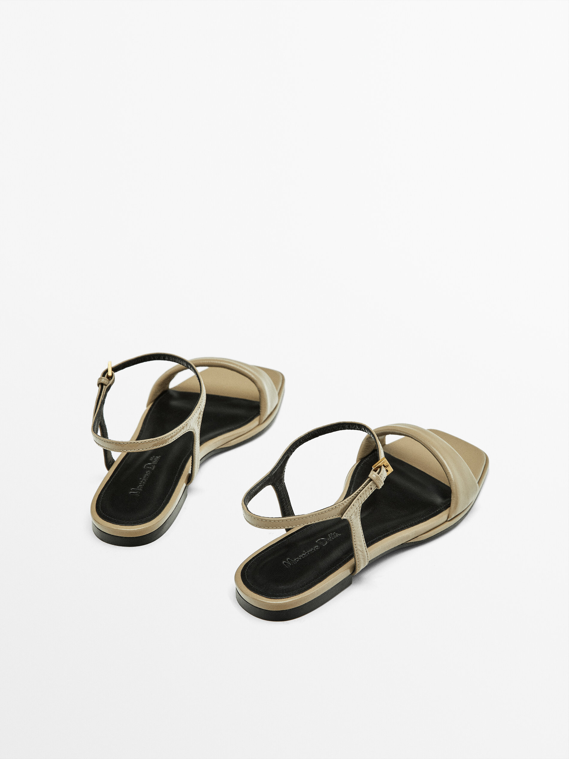 Massimo dutti flat new arrivals sandals