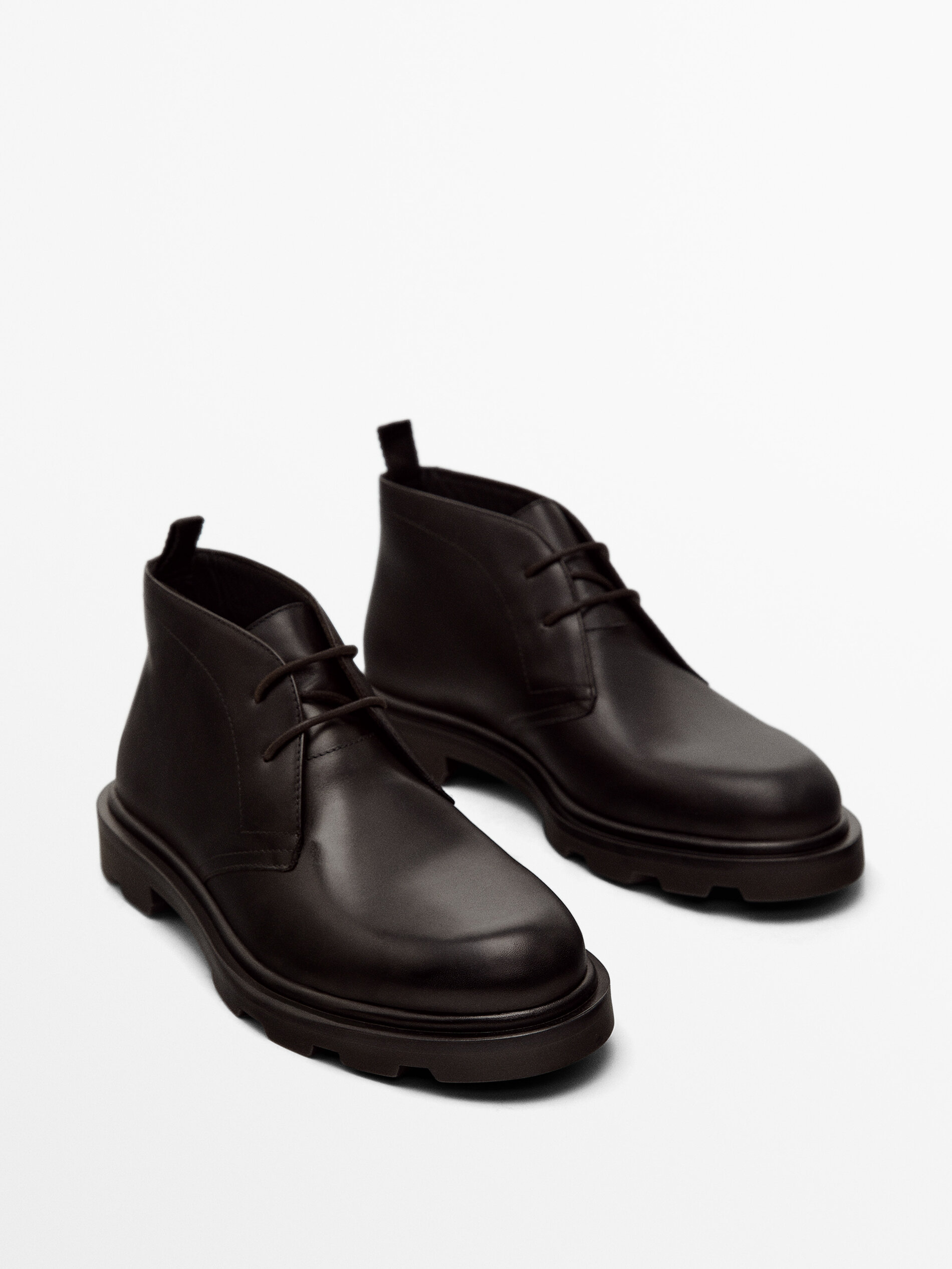 Massimo dutti white clearance nappa ankle boots