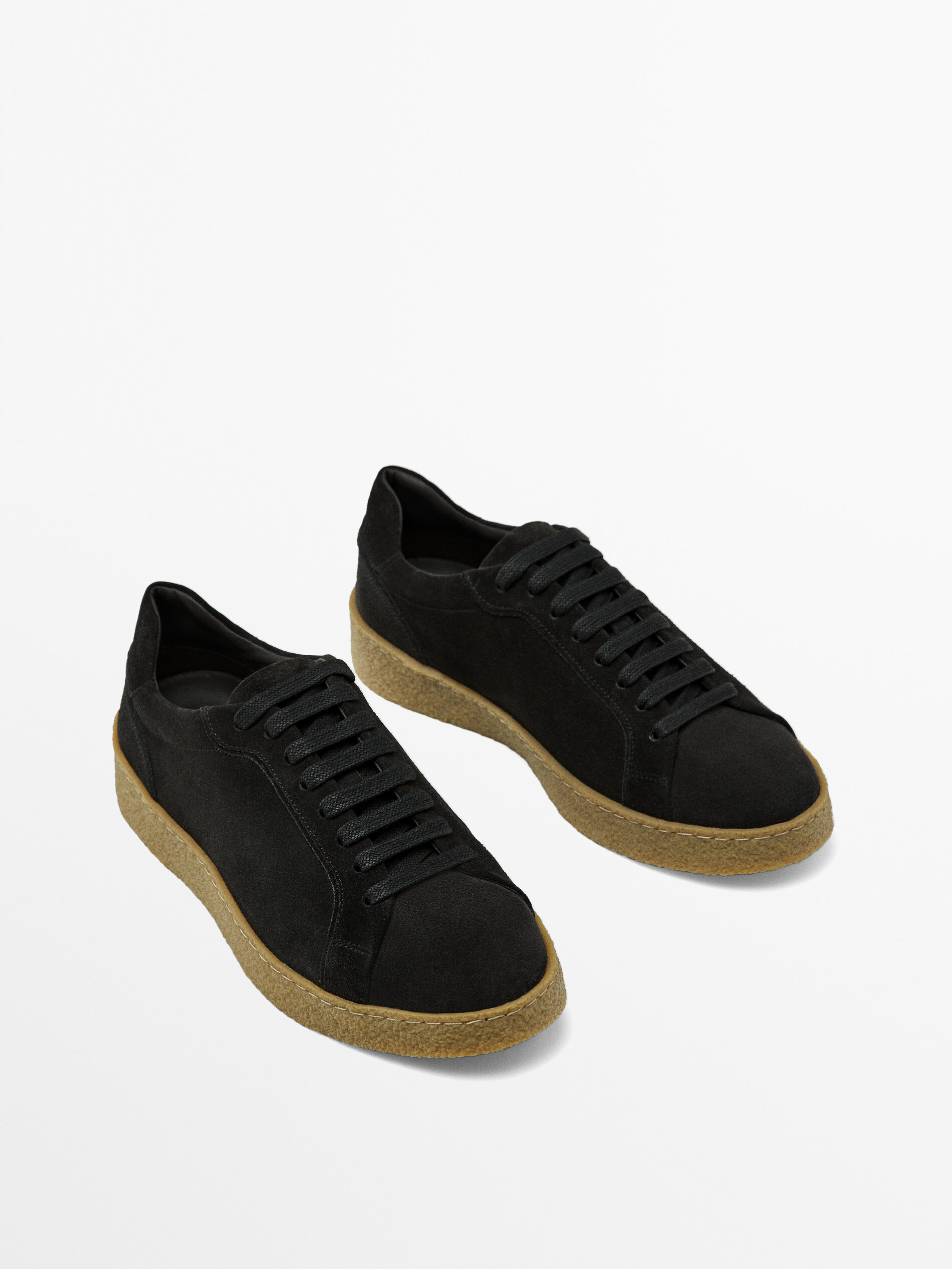 Suede crepe cheap sole shoes