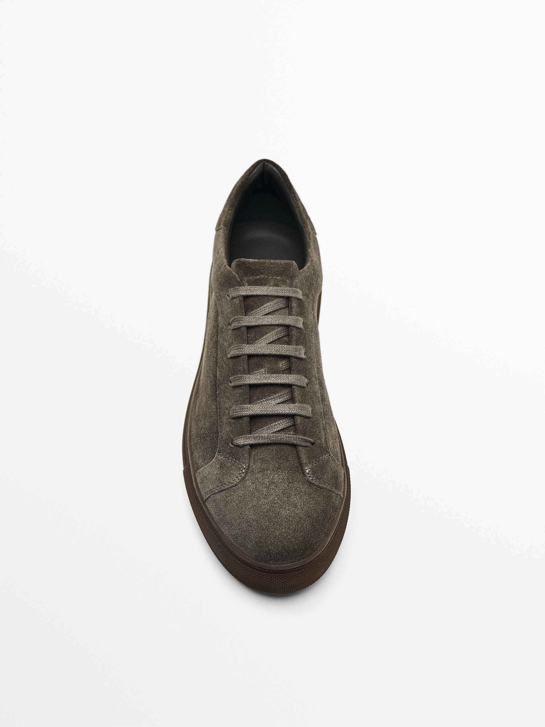 Grey suede top mens trainers