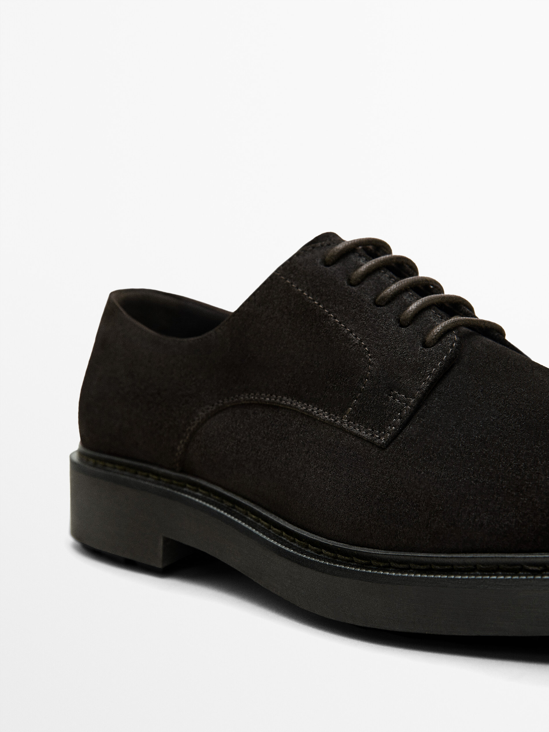 Bruine splitsu de schoenen Bruin Shoes Massimo Dutti