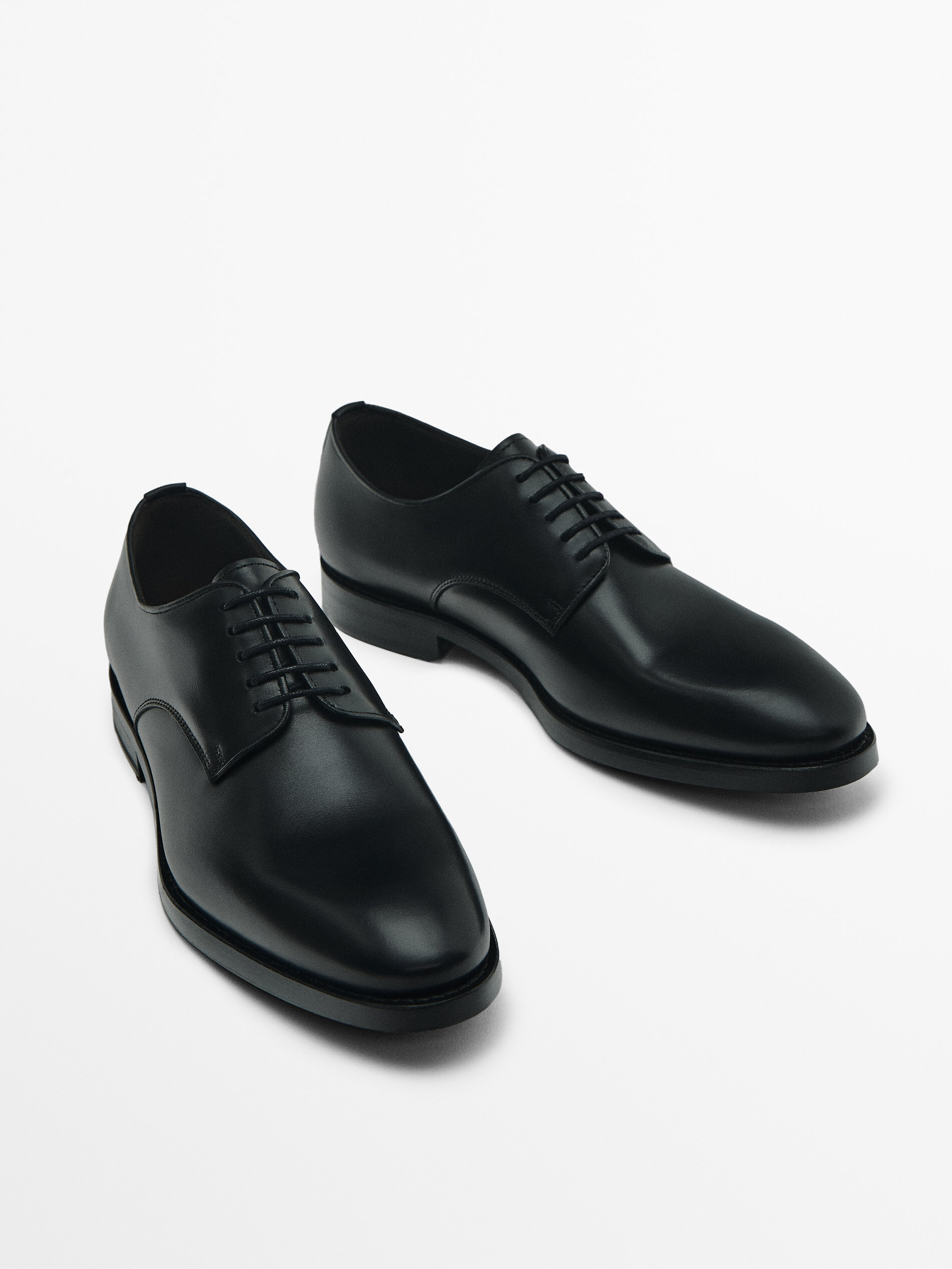 Black mens suit shoes sales