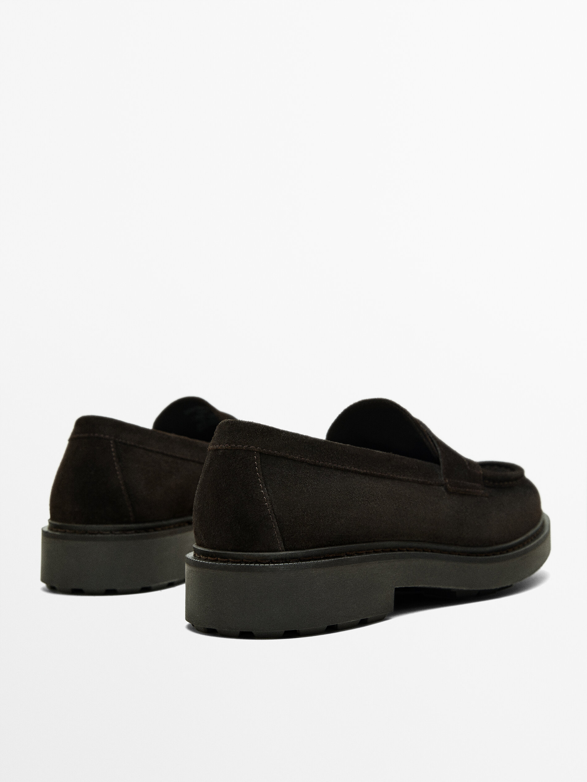 Mens black sale suede loafers