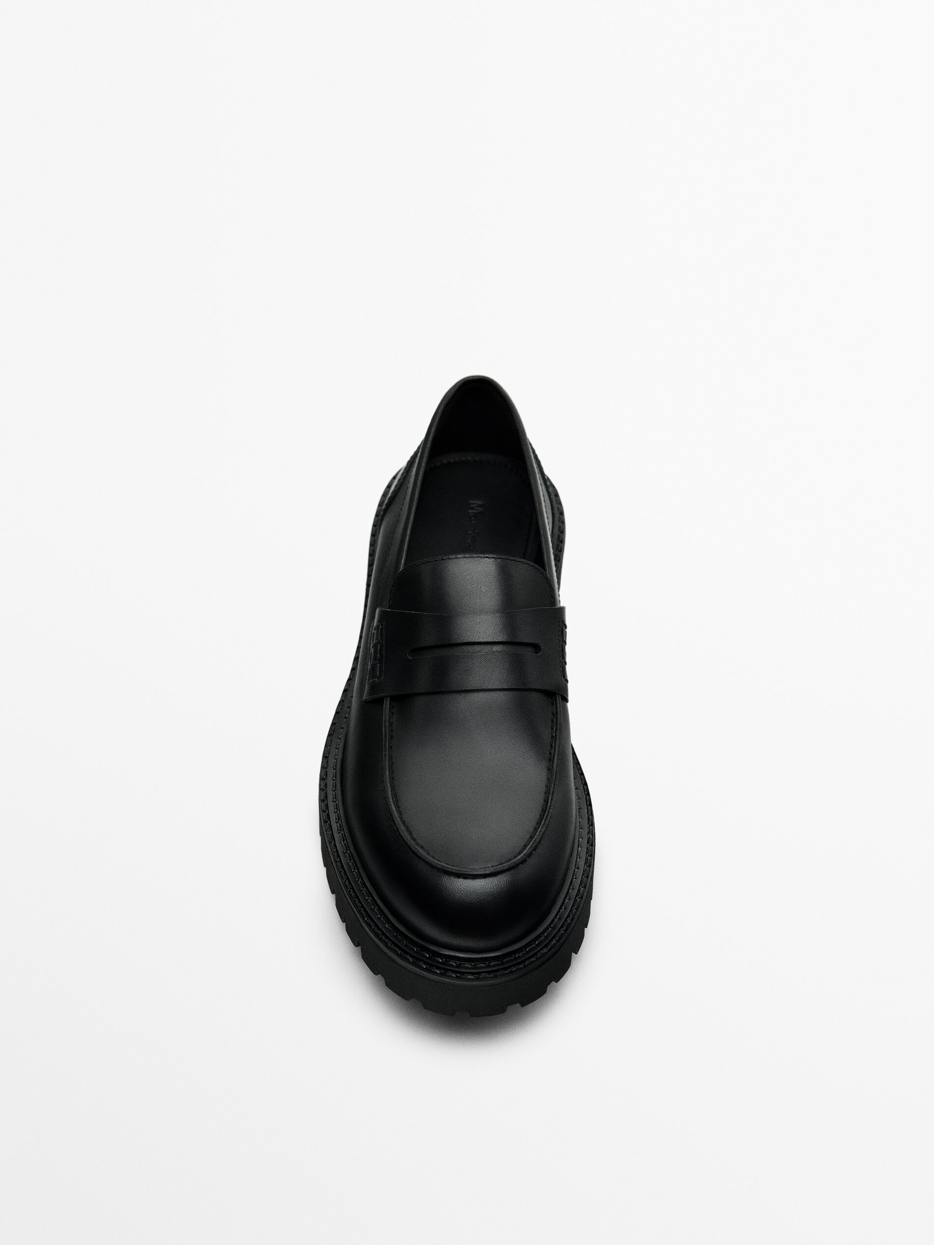 Black loafers with white sole cheap