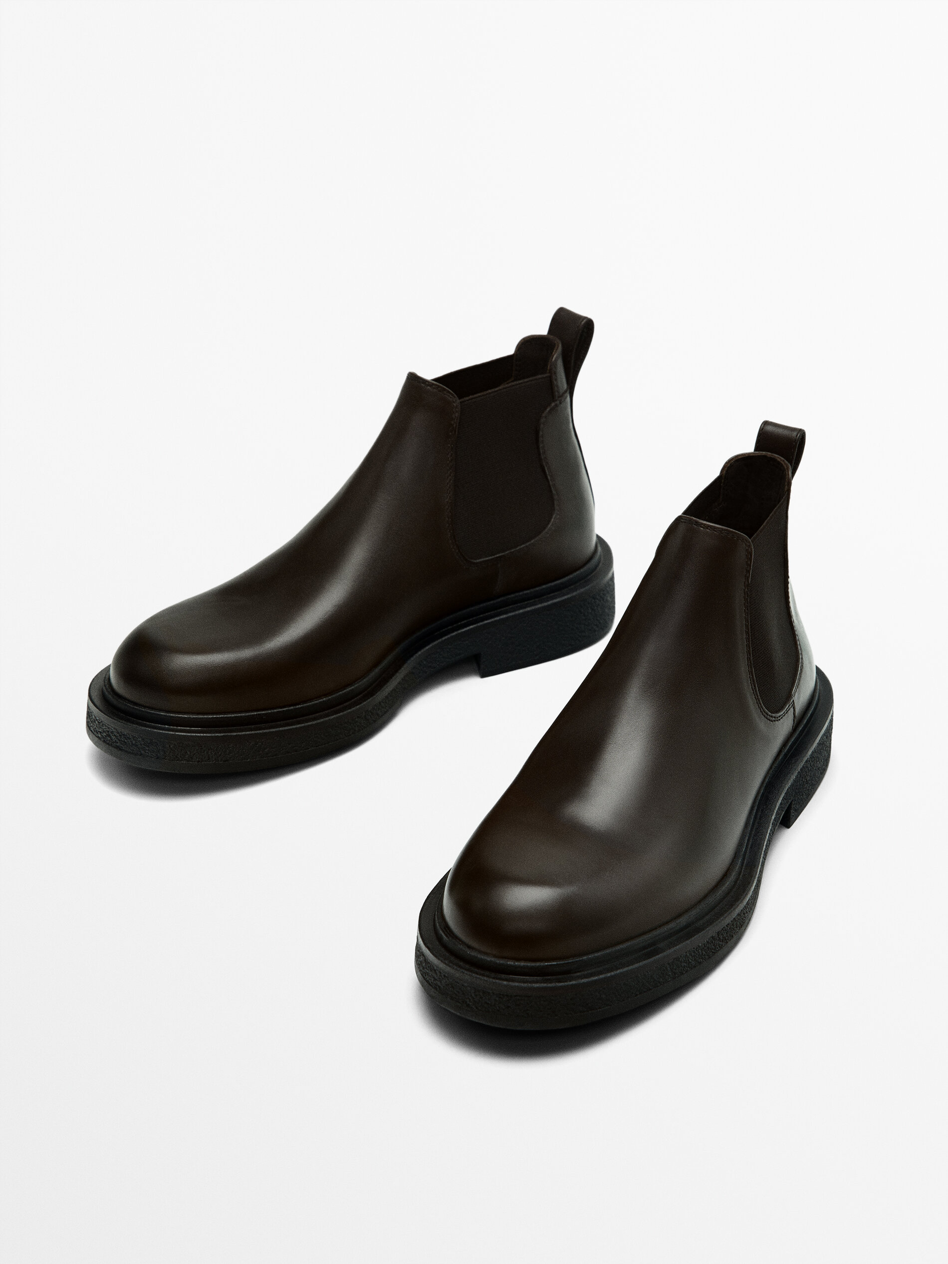 Brown Chelsea boots Studio