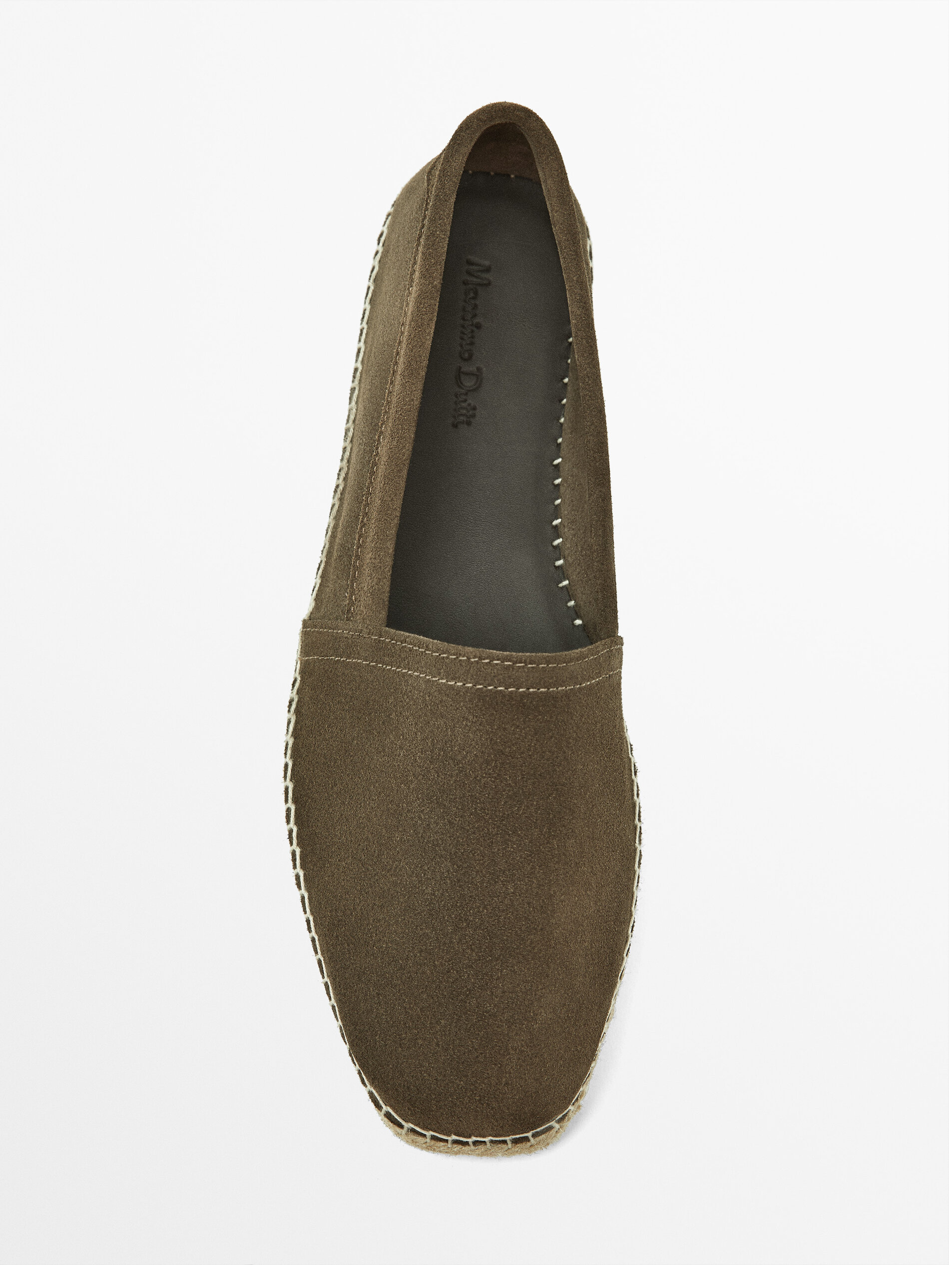 Split suede espadrilles