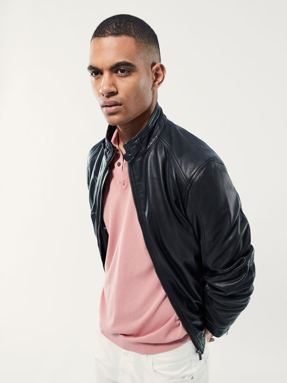 Leather Jackets Men Massimo Dutti Finland Black Nappa Jacket