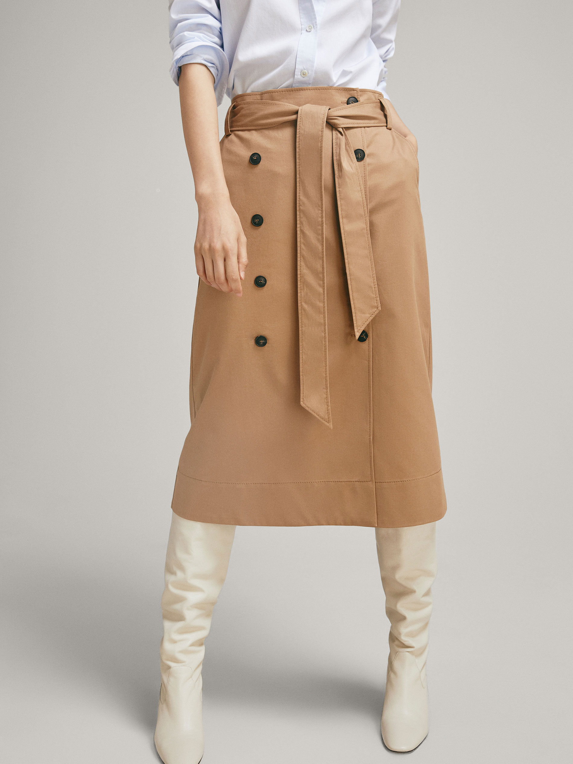 Falda Punto Massimo Dutti Falda Punto Massimo Dutti