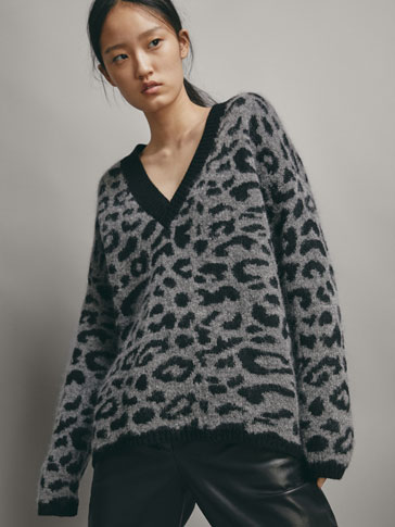 massimo dutti leopard dress