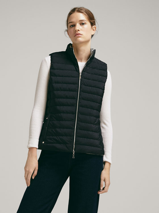 Massimo Dutti DOUBLE-SIDED DOWN PUFFER GILET at £79.95 | love the brands