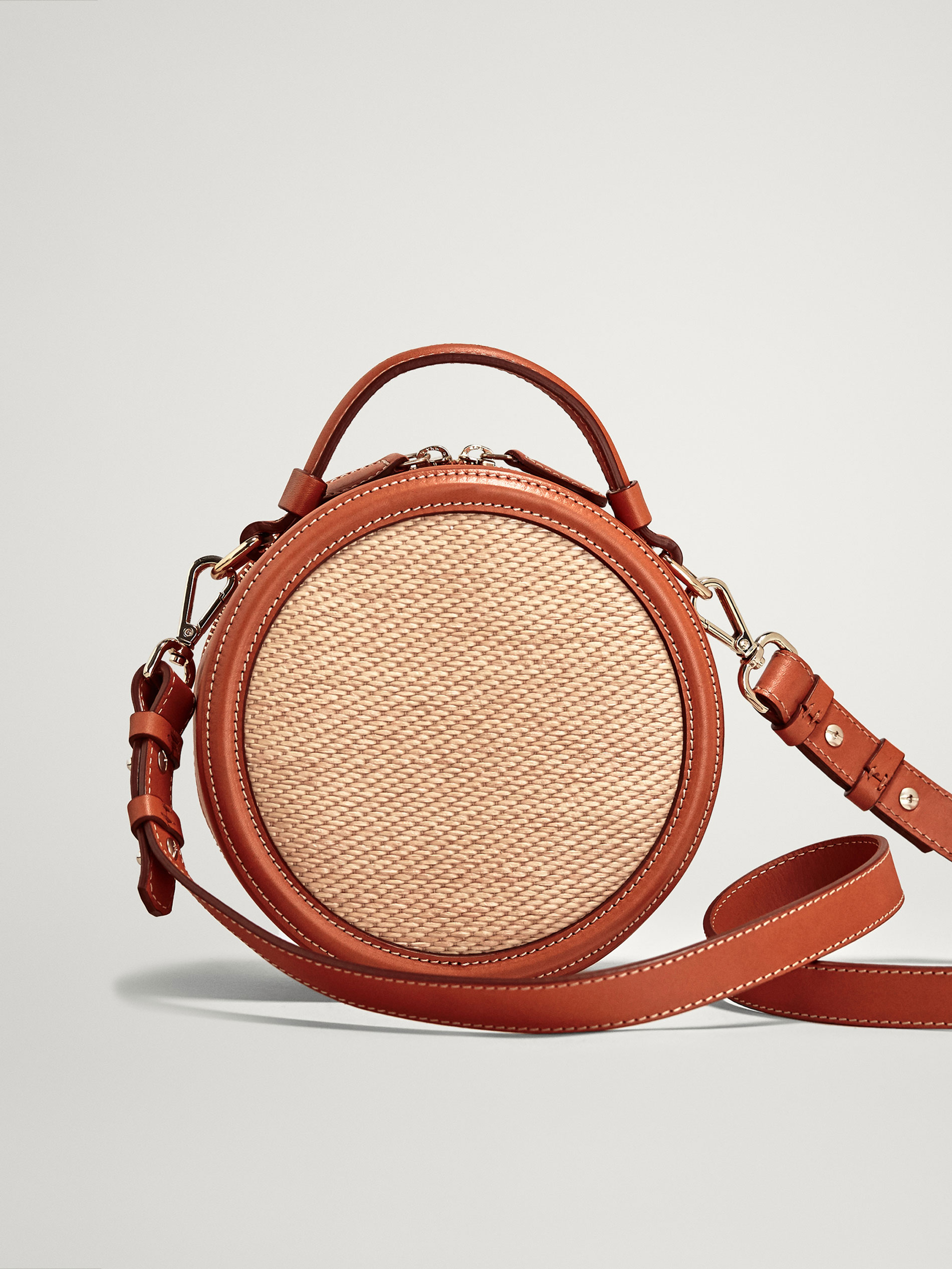 massimo dutti leather crossbody bag