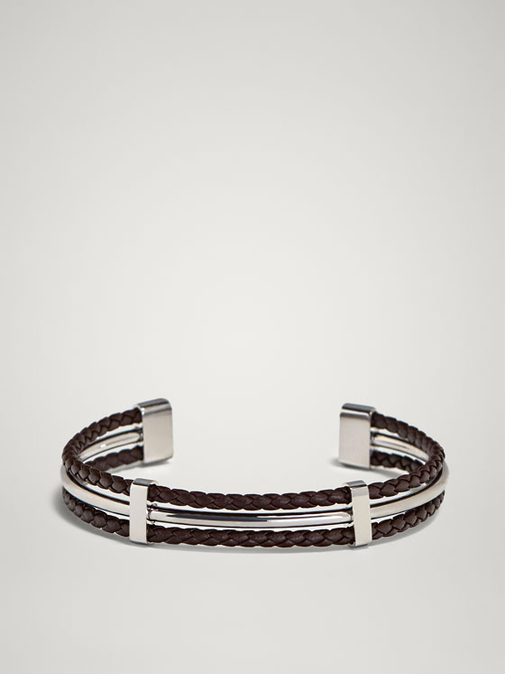 Massimo Dutti Triple Strand Leather Bracelet At 2495 Love The Brands