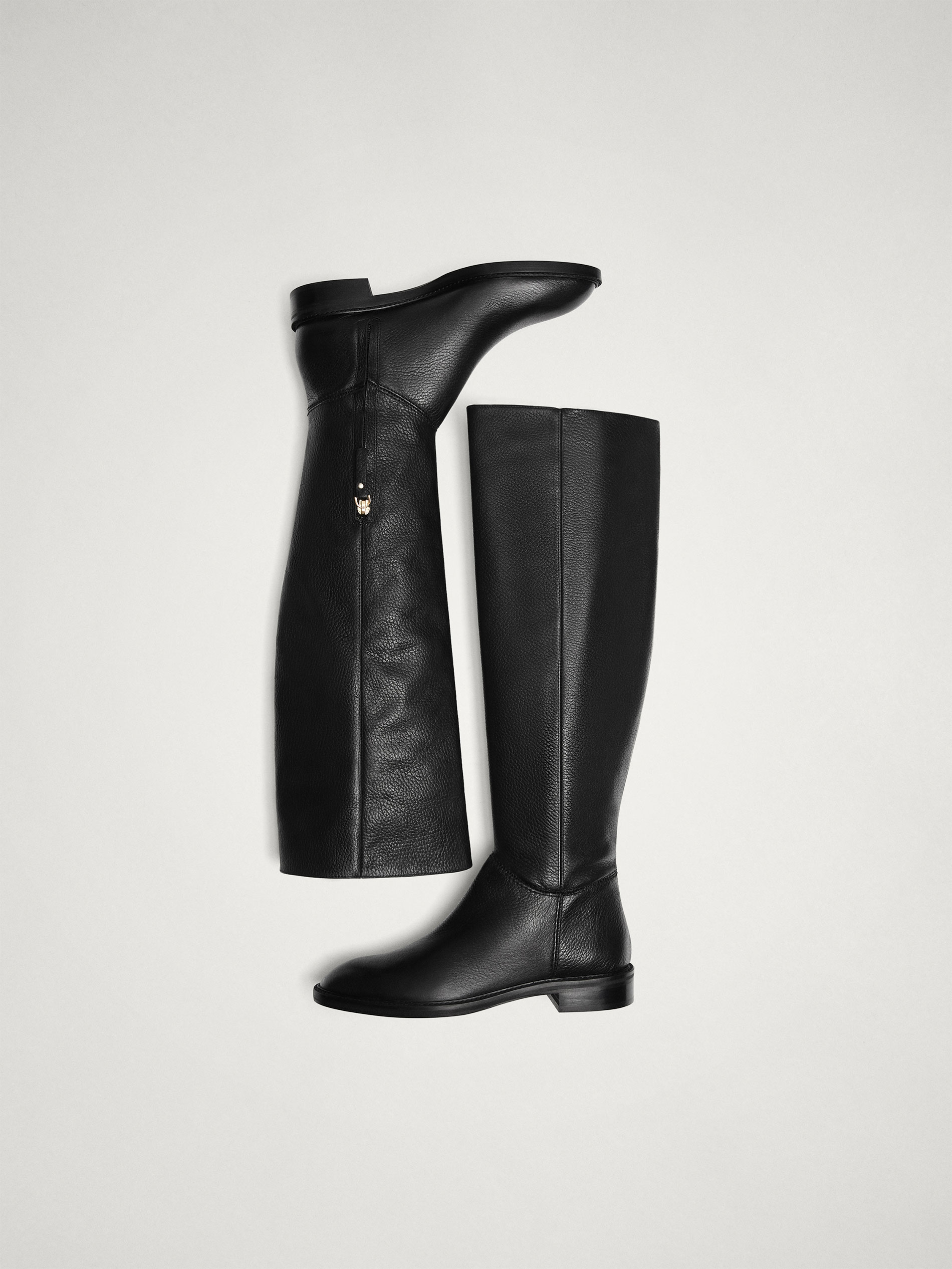 massimo dutti combat boots