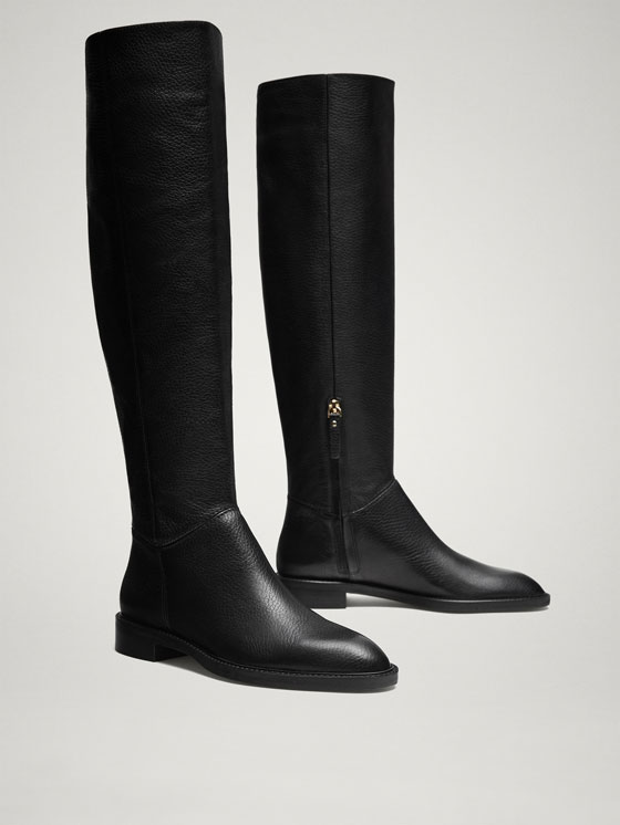 massimo dutti combat boots