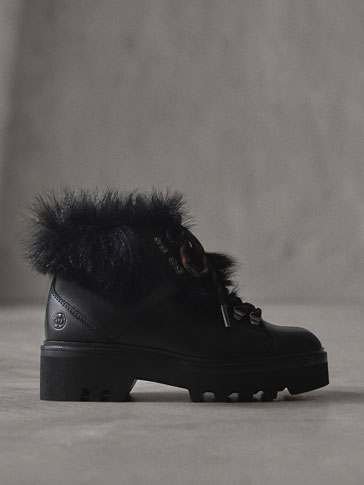WINTER CAPSULE LEATHER MOUNTAIN ANKLE BOOTS