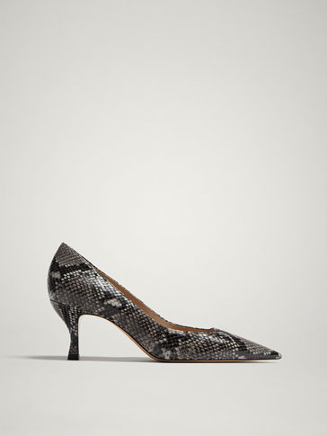 massimo dutti snakeskin shoes