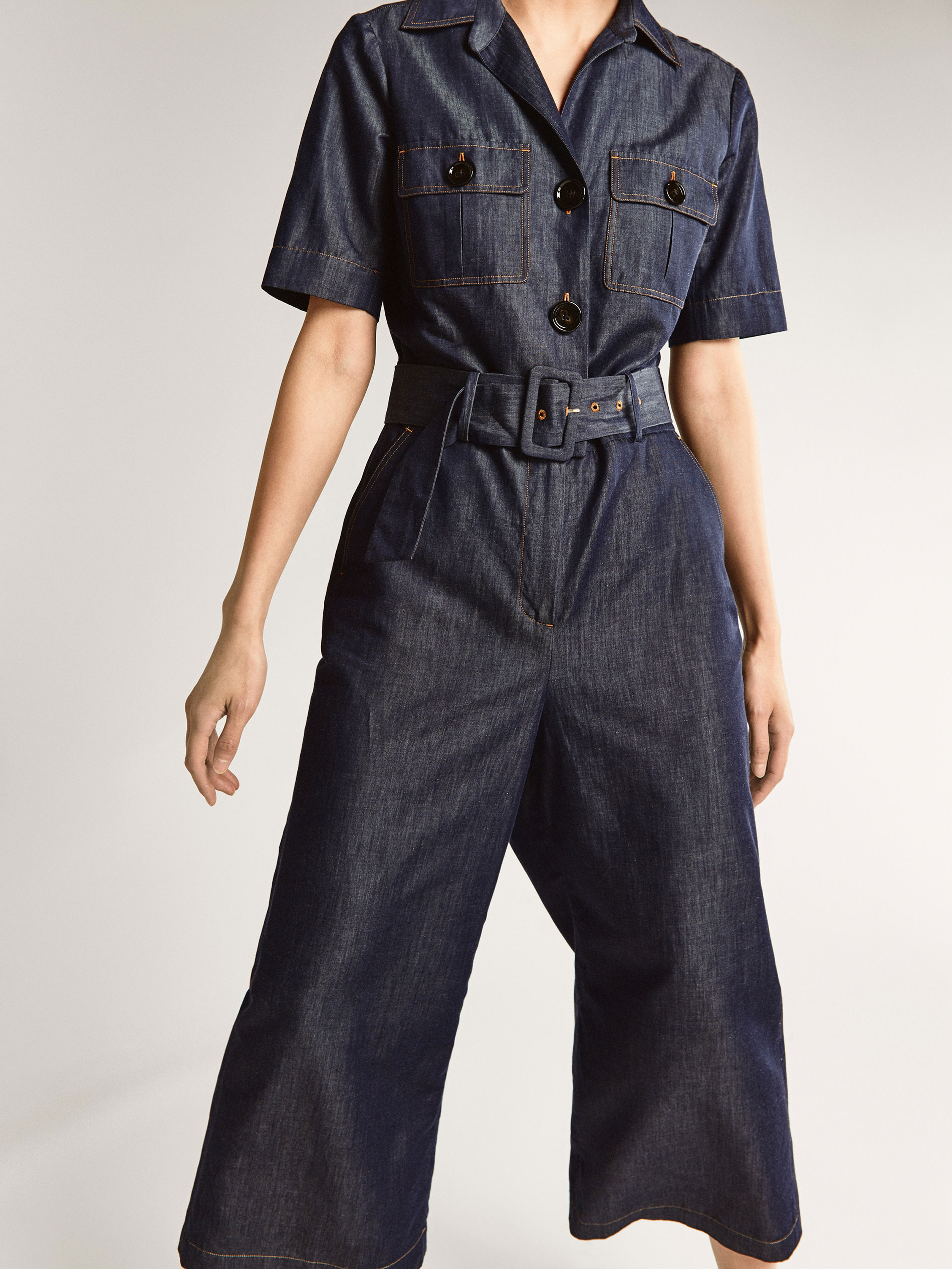 junip denim jumpsuit