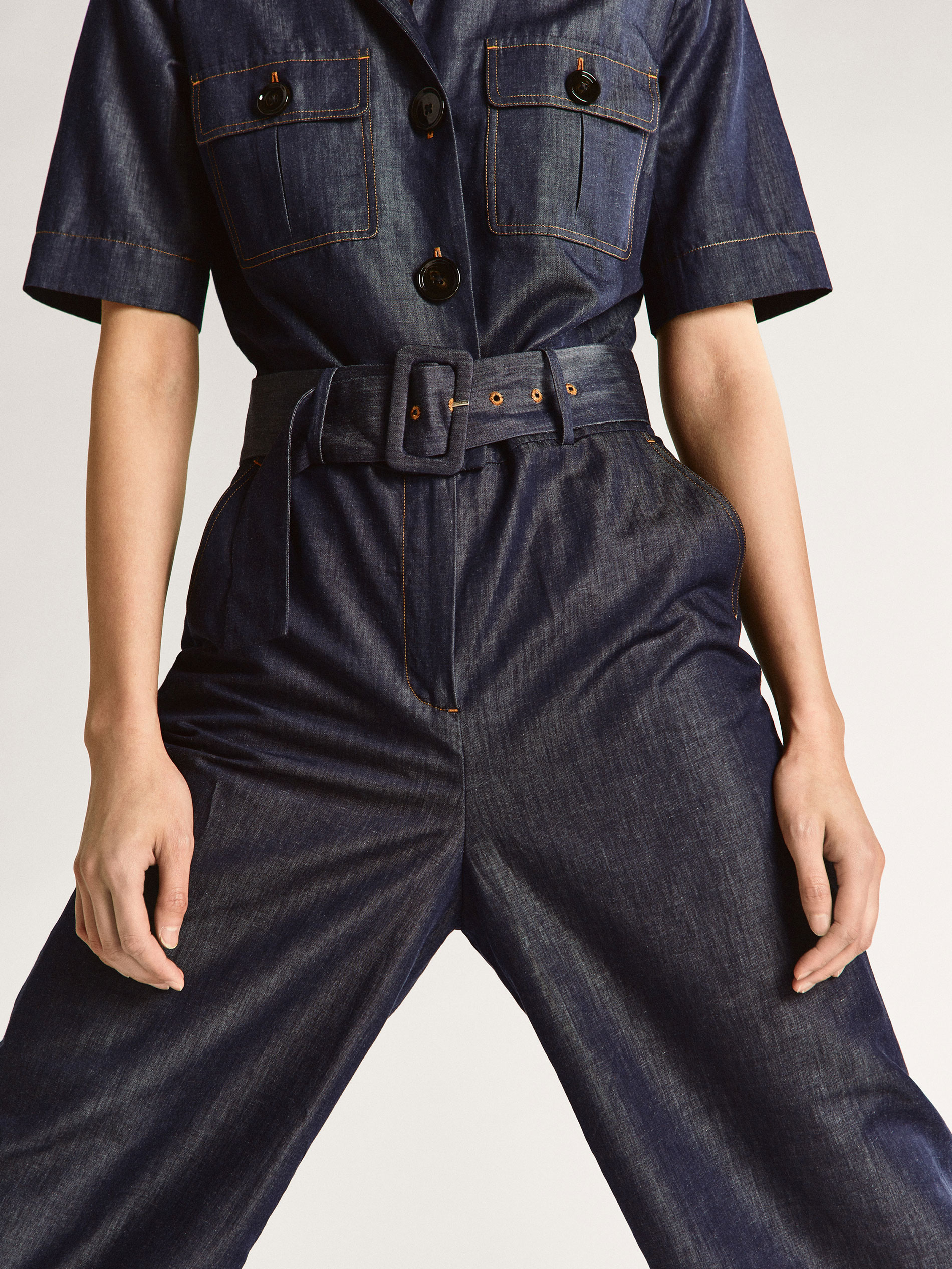 junip denim jumpsuit