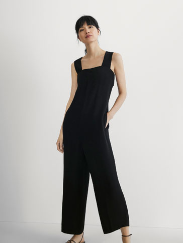 massimo dutti jumpsuit black