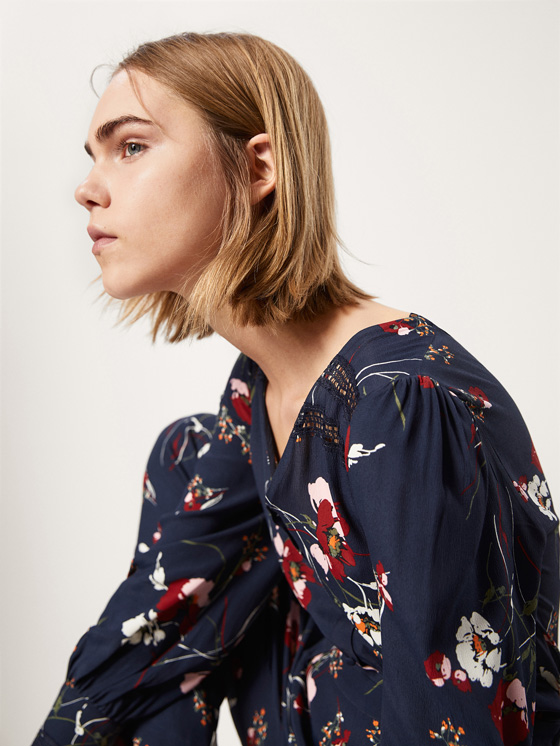 Massimo Dutti FLORAL PRINT JUMPSUIT WITH LACE TRIM at £99.95 | love the ...