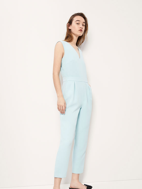 Massimo Dutti JUMPSUIT WITH PIN TUCKS at £119 | love the brands