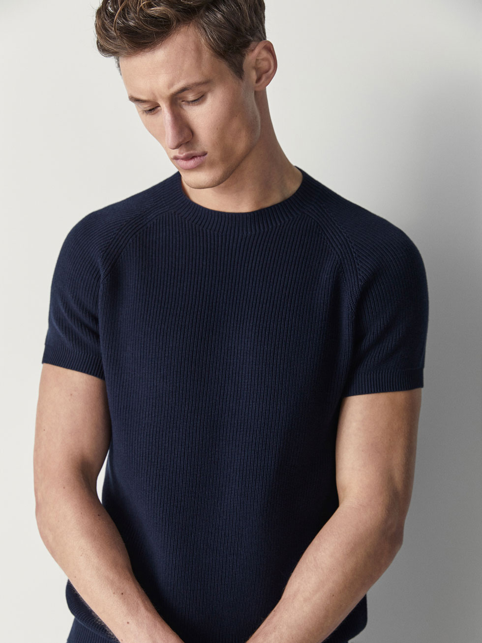 Cotton Textured Weave Sweater