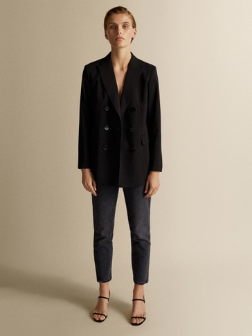 massimo dutti mid rise slim cropped