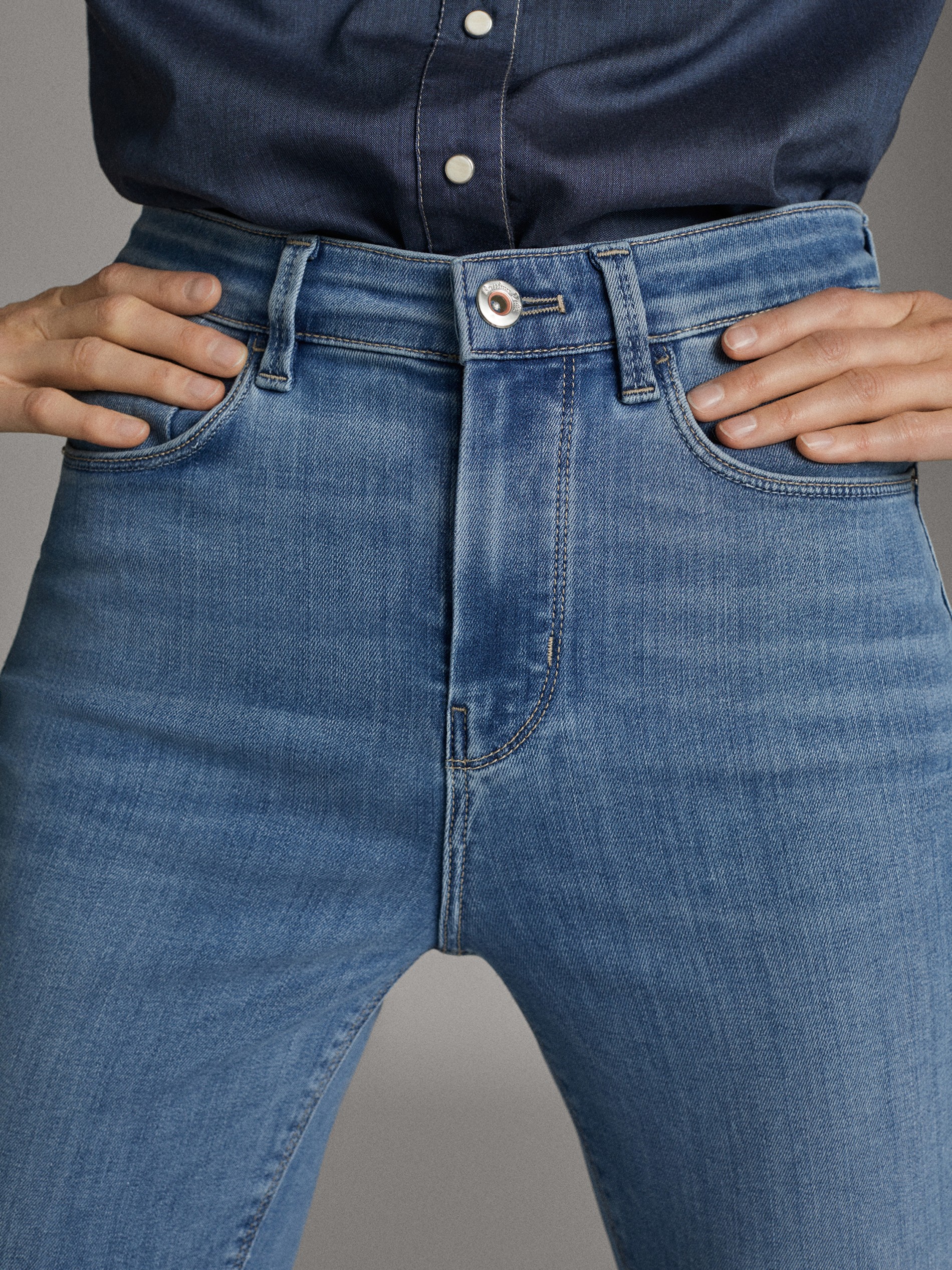 massimo dutti high rise skinny jeans