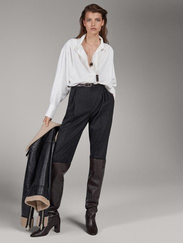 Pantalon Efecto Piel Massimo Dutti Cheap Sale, UP TO 58% OFF |  www.apmusicales.com