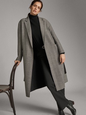 massimo dutti reversible coat