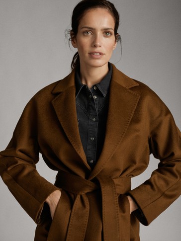 Massimo dutti long coat clearance