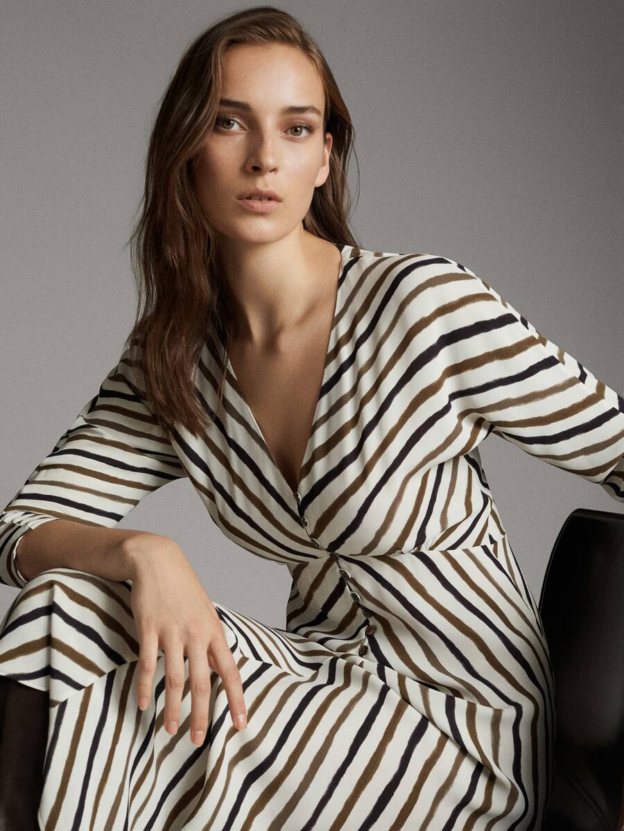 Платье massimo Dutti Зебра