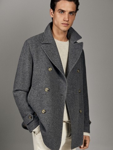 Massimo dutti peacoat clearance