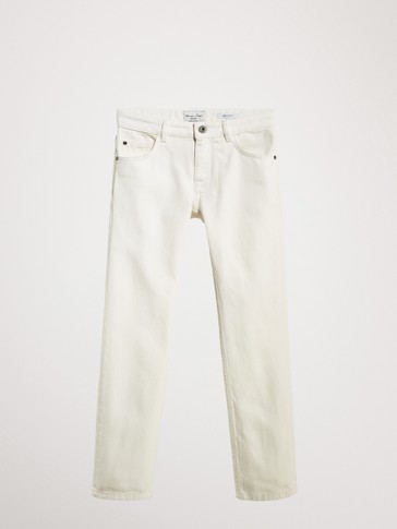 Massimo dutti white jeans clearance