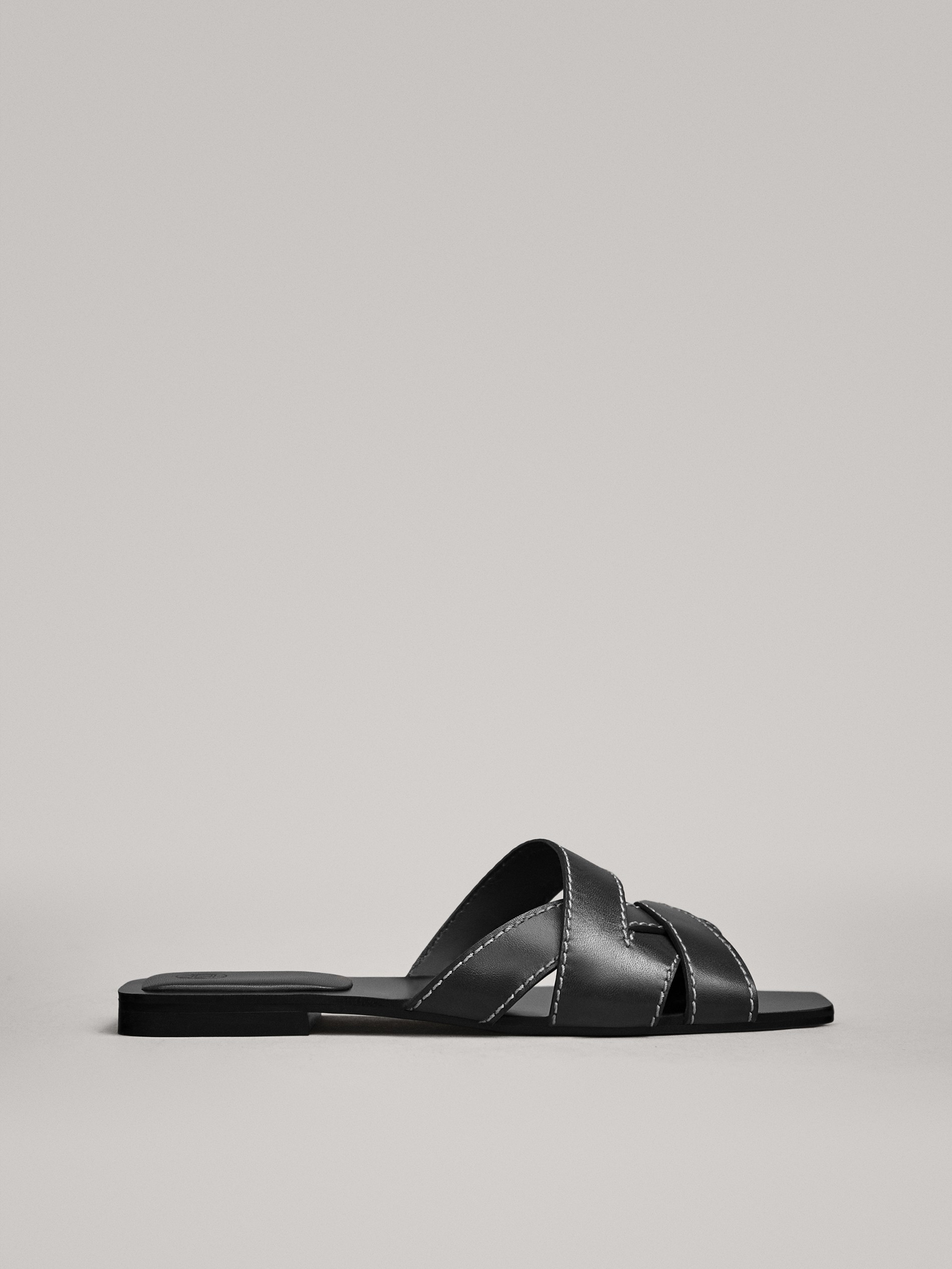 massimo dutti flat sandals