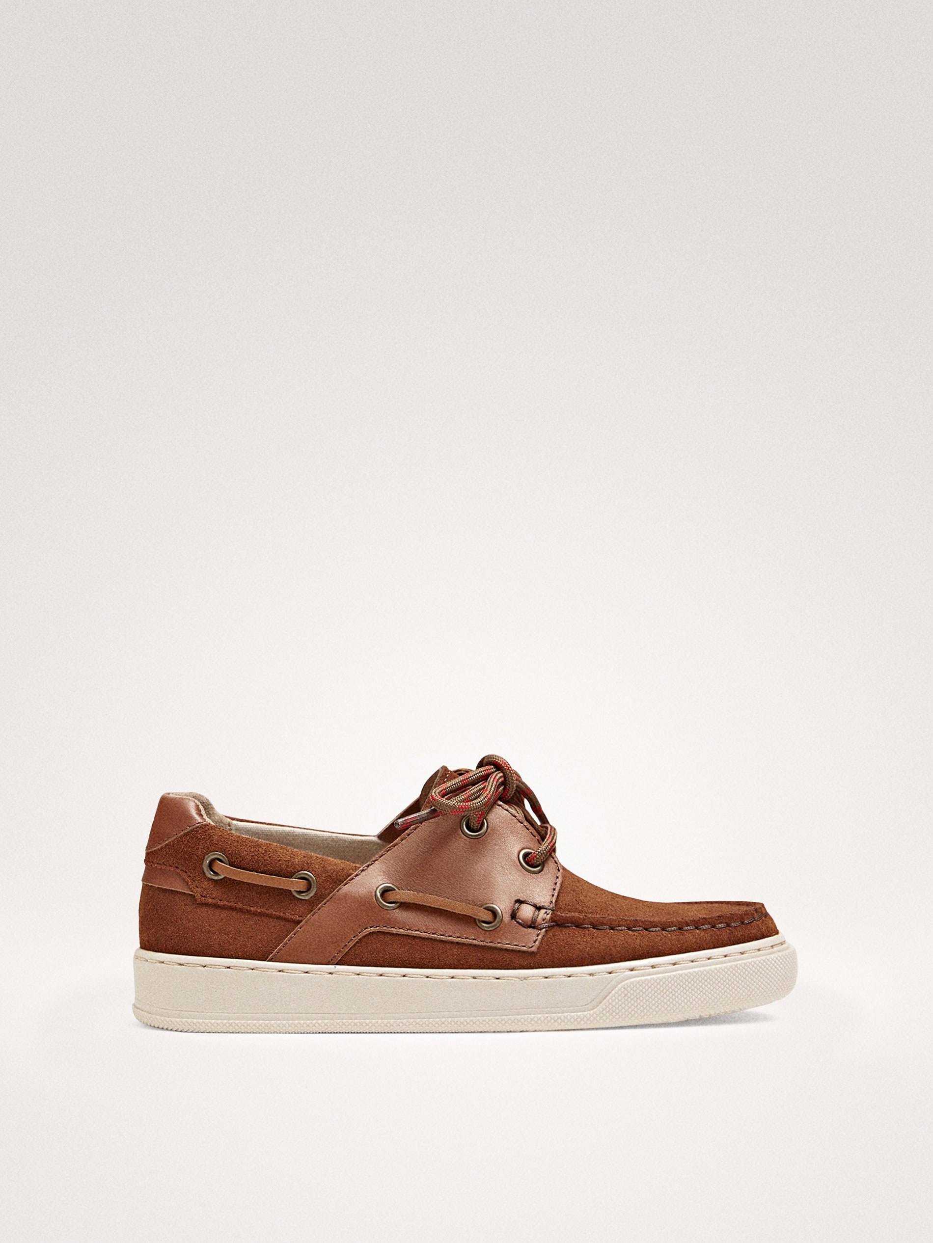 tan leather deck shoes